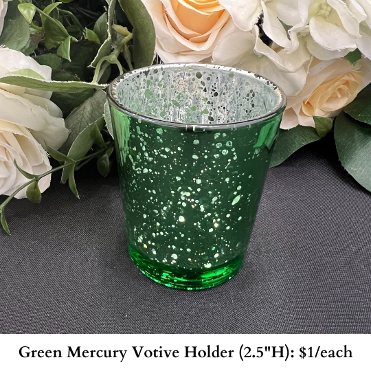 Green Mercury Votive Holder-160