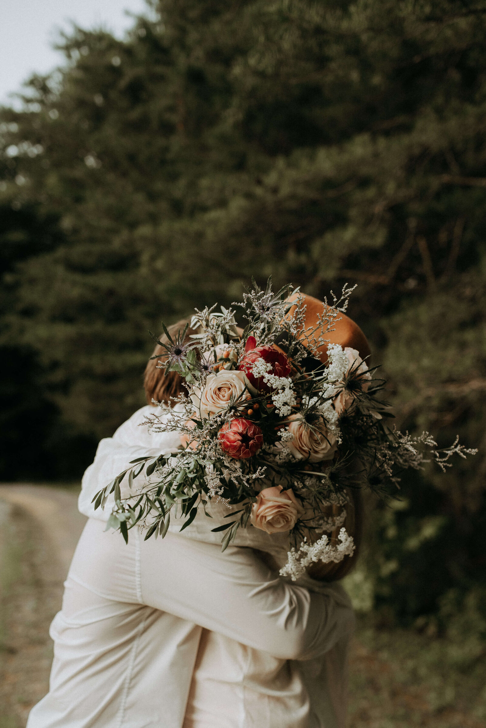 wild bridal bouquet by Flourish Flower Truck