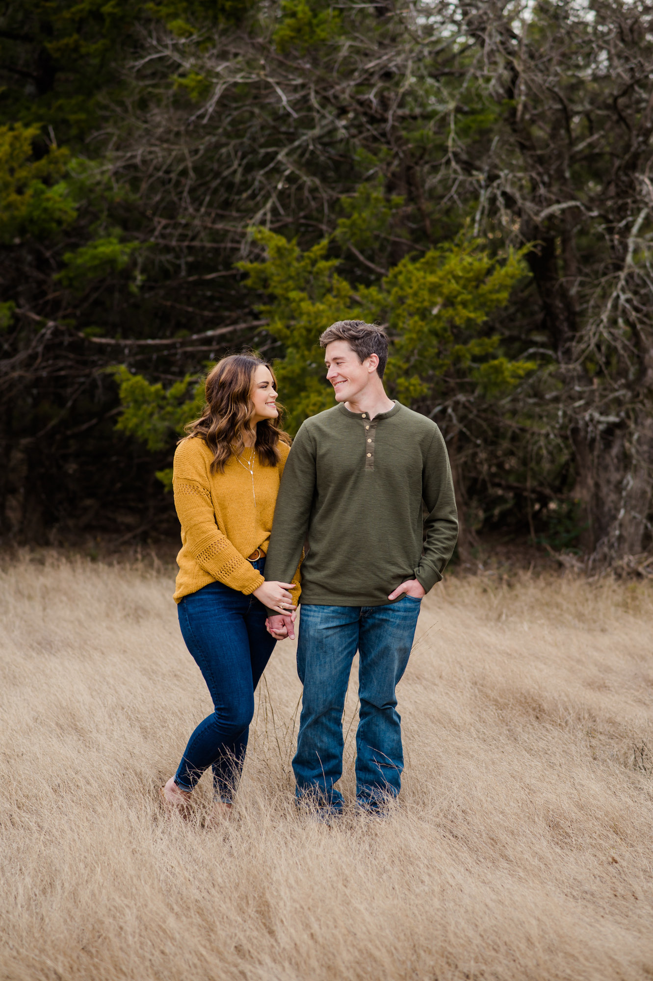 engagement photo at French Farmhouse