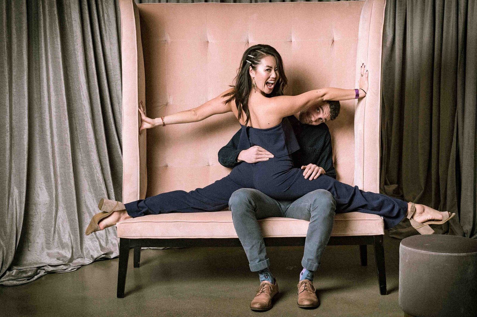 Holiday party silly portrait. -