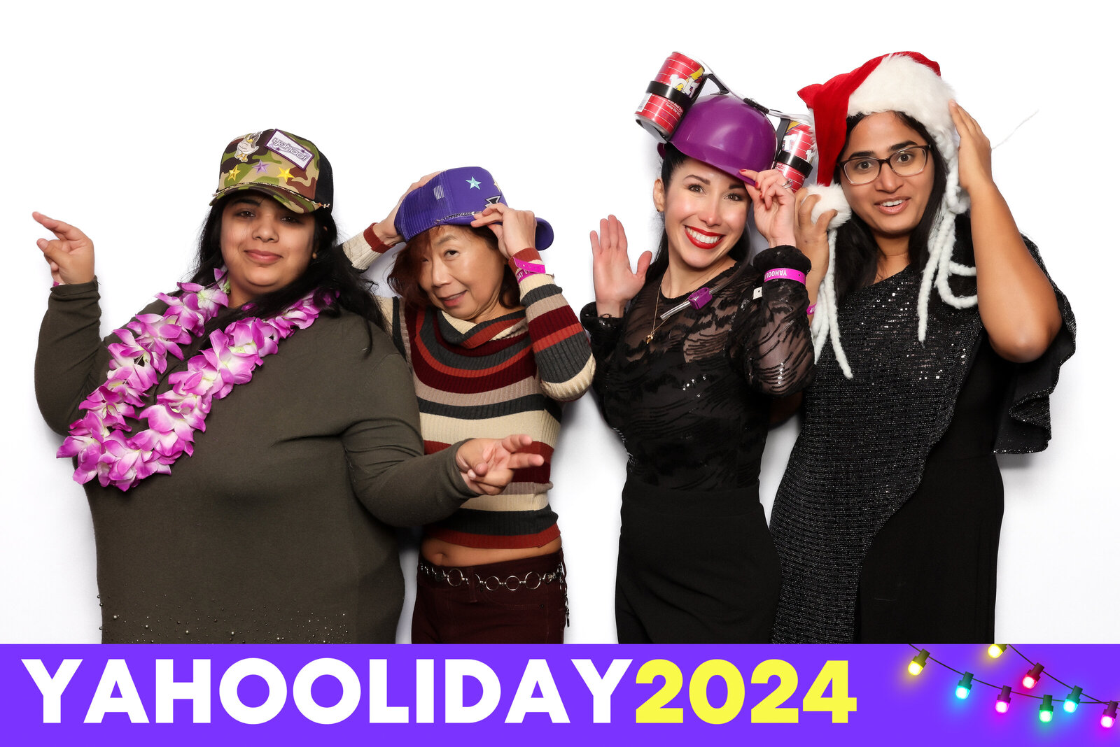 LOS GATOS DJ & PHOTO BOOTH - Yahoo Holiday Party 2024 Photo Booth Photos (color; overlay) (1 of 1)