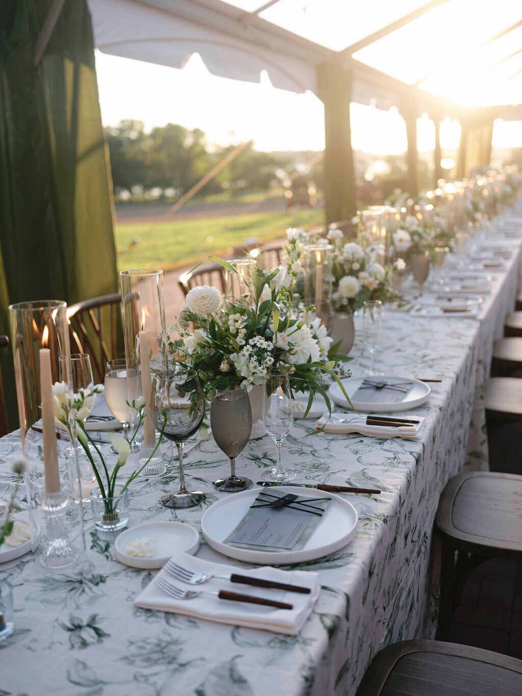 116Kate Campbell Floral Brittland waterfront tented wedding by Molly McManus photo