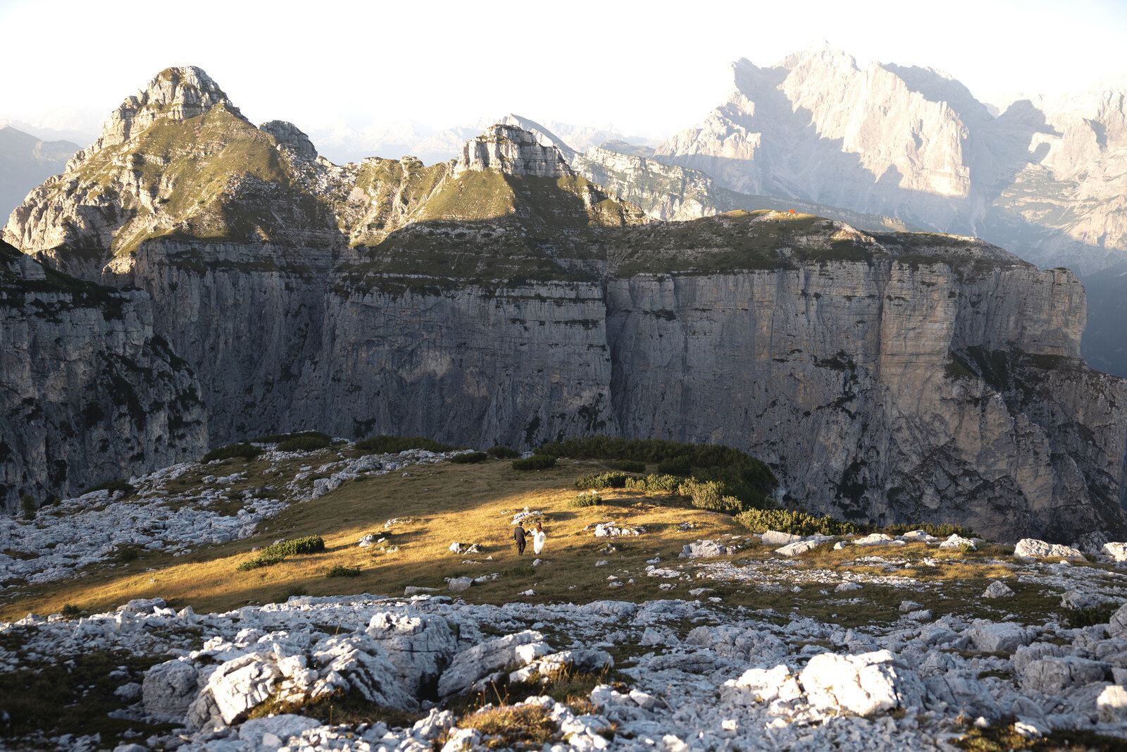 Elopement photos in the Dolomites, Italy. Photos taken by Kollar Photography, Italy Elopement Photographer