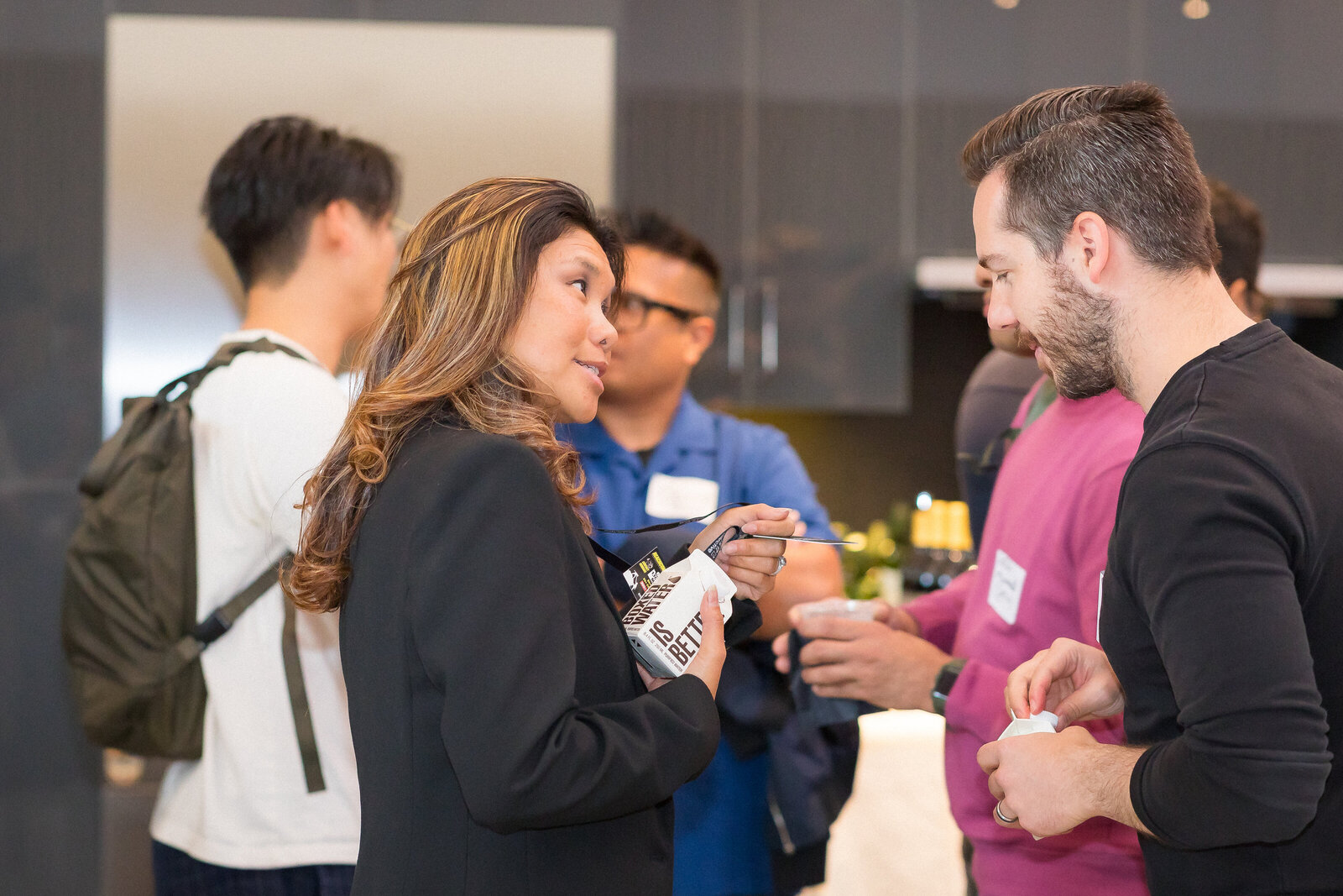 Guests in conversation during the Holy Shift event hosted by ACTS 17 Collective.