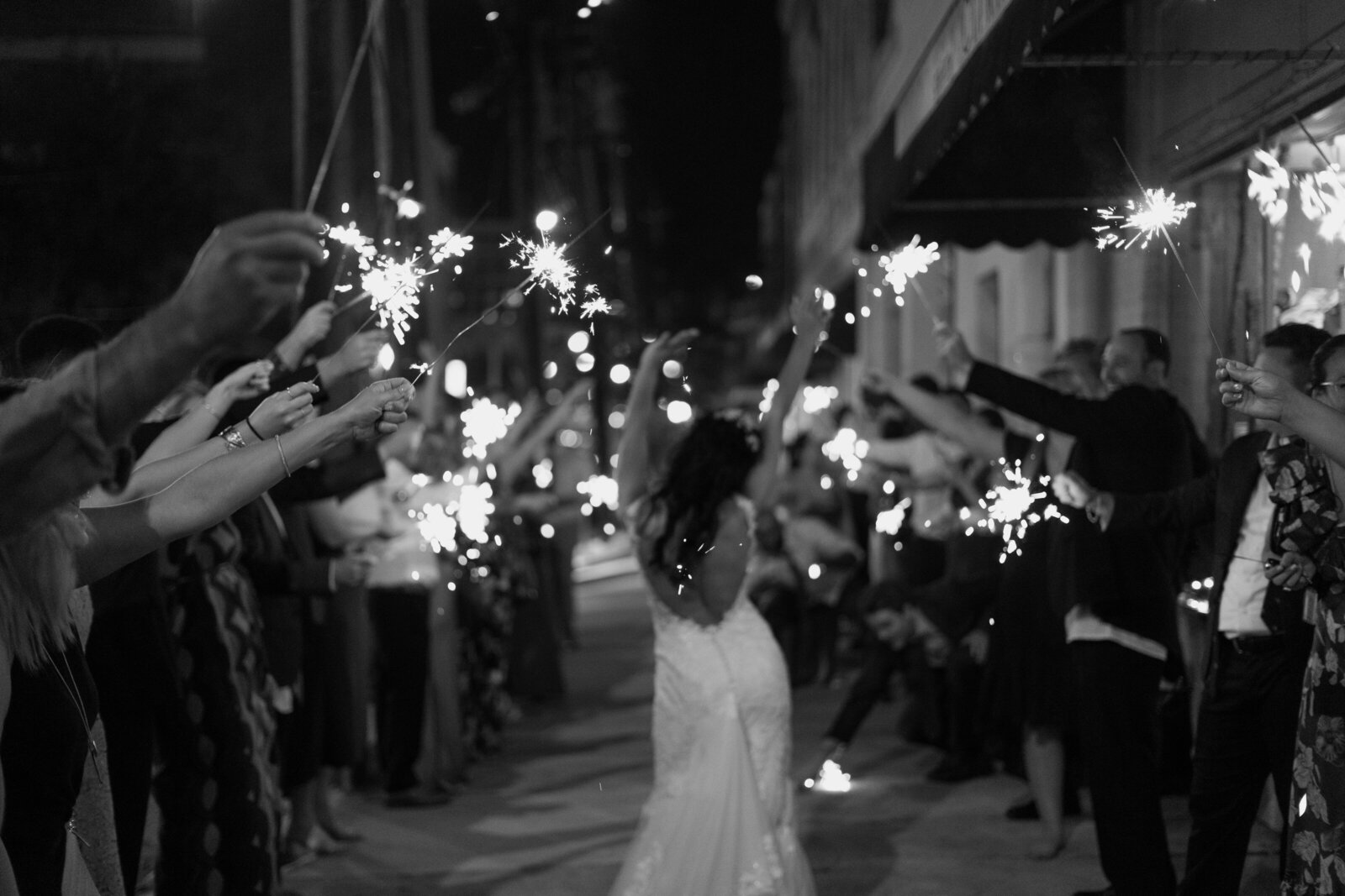 wedding sparkler exits