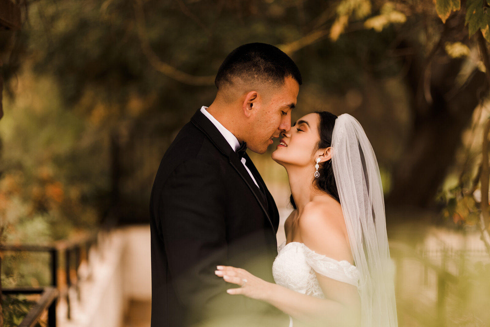 Newly Wed Portraits at Hillcrest Park in Fullerton Ca