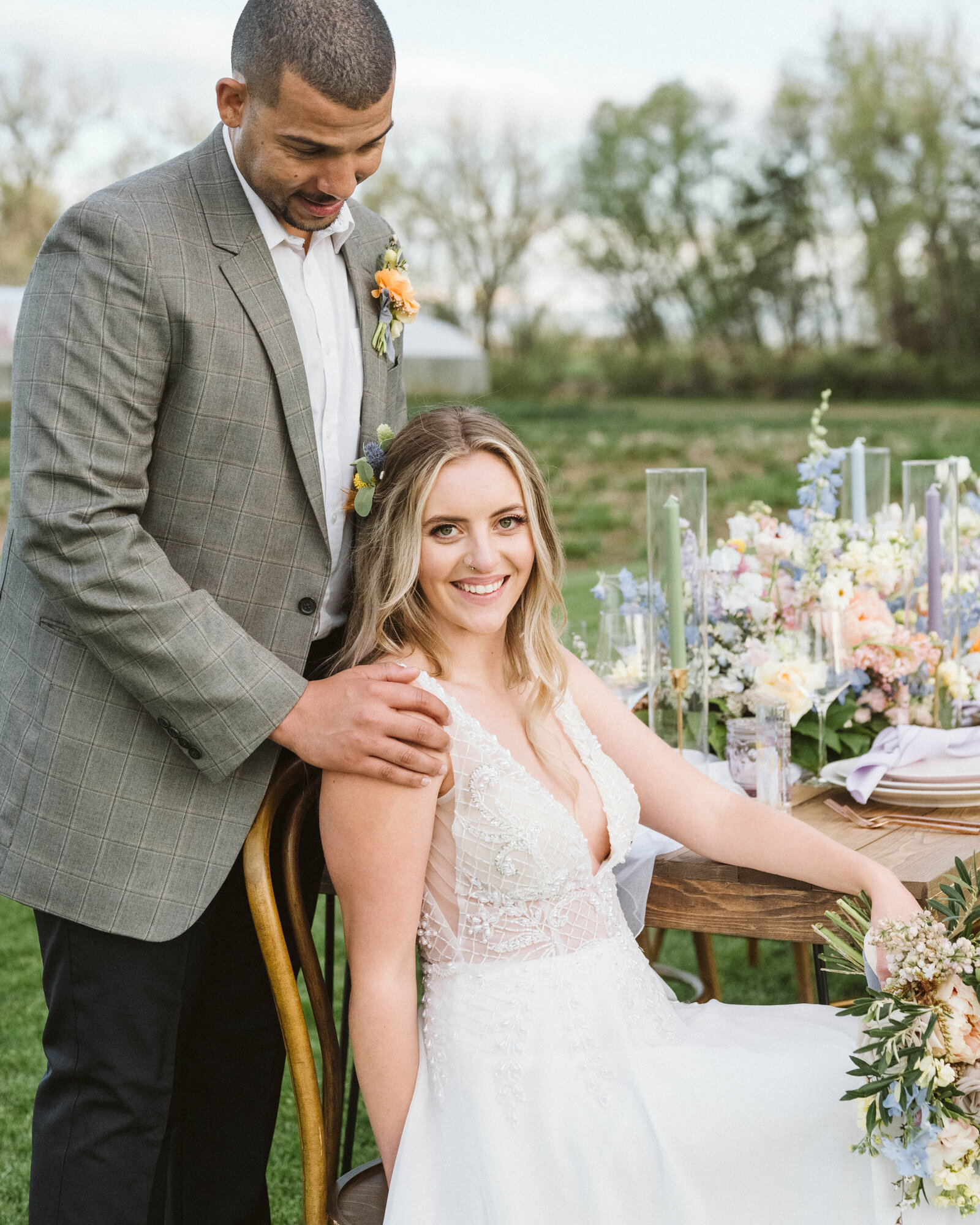 Wedding at a Flower Farm in Boulder Colorado