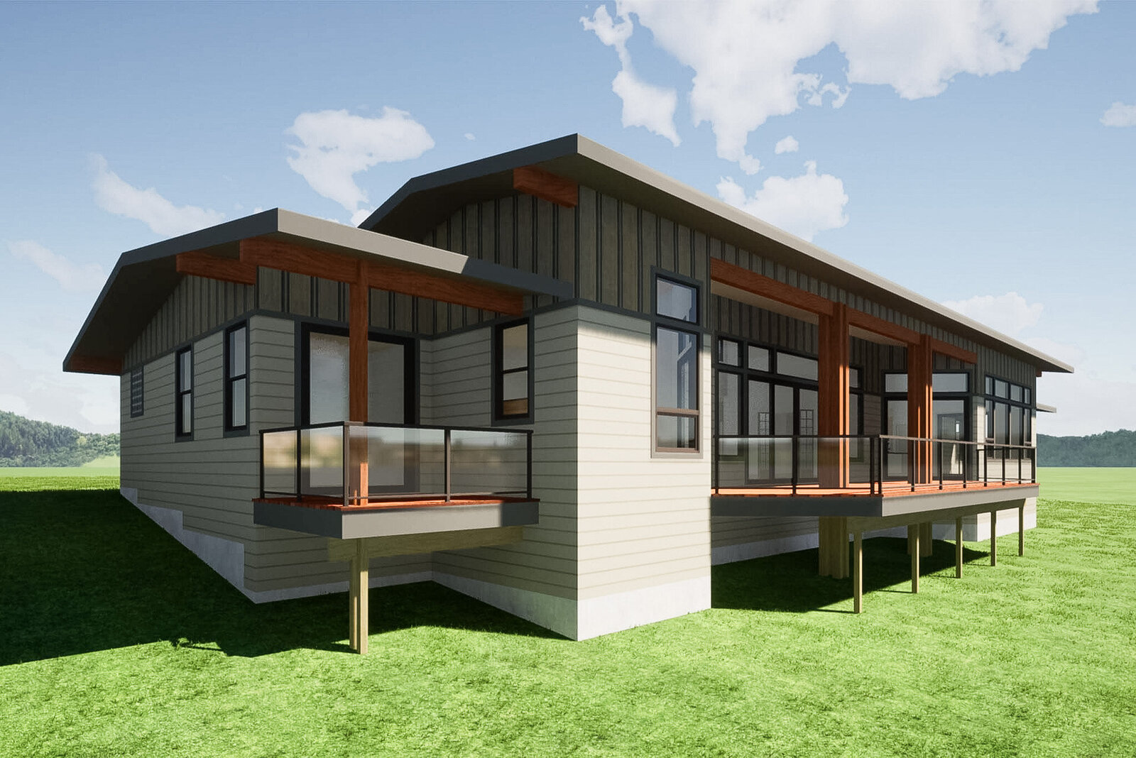 Livingston-Homes-Kelowna-Custom-Build-LaPlume-3D-Render-Exterior