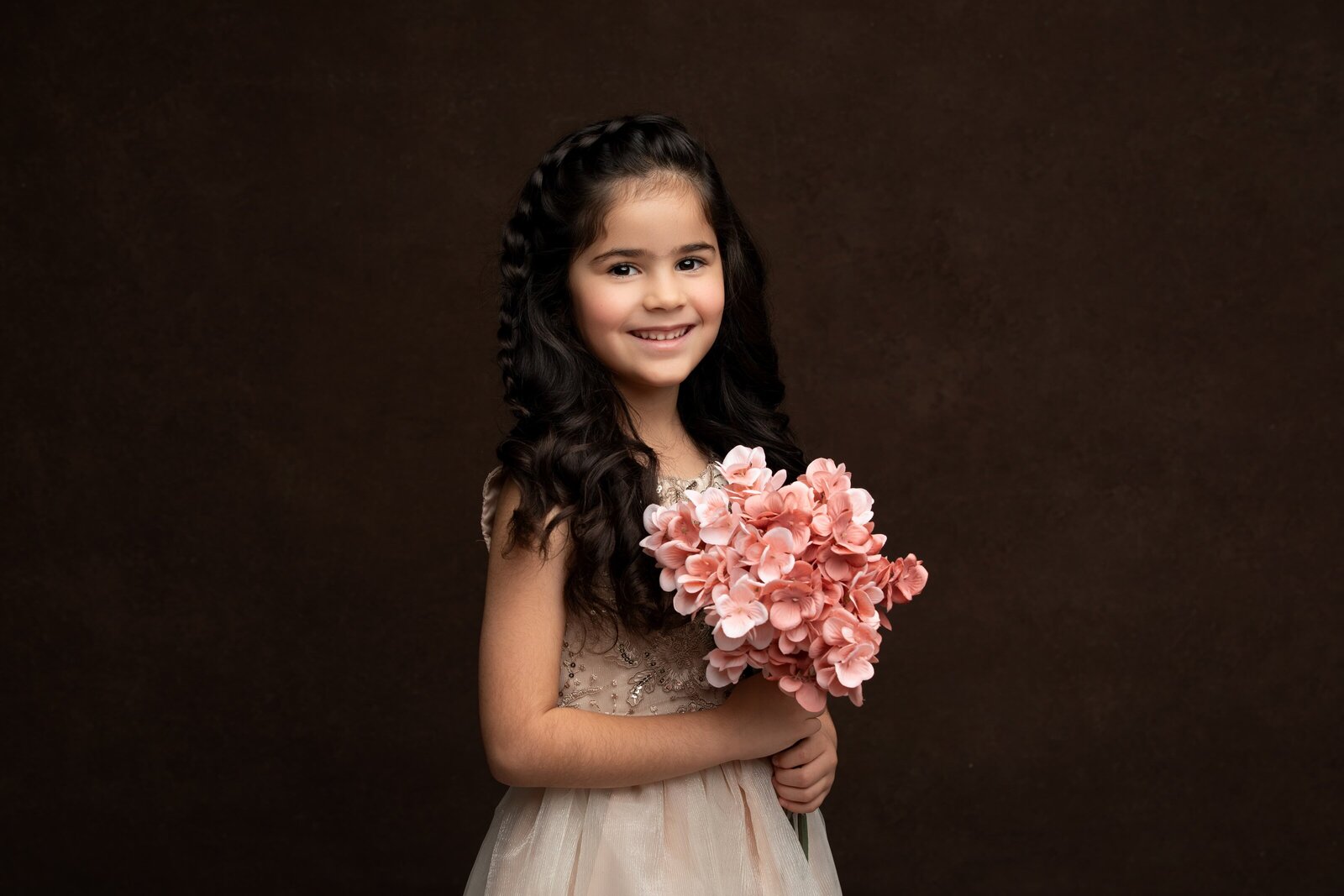 Children’s Fine Art Studio Portraits | girl Elegant Kids Photography