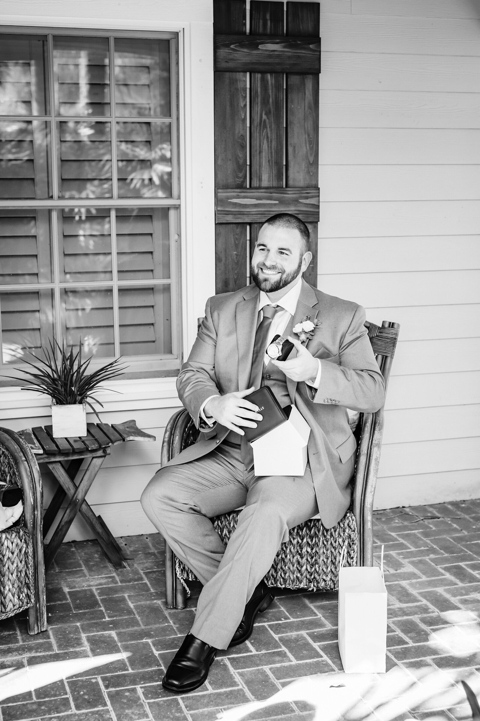 Groom in tux | The Delamater House Wedding | Chynna Pacheco Photography-201