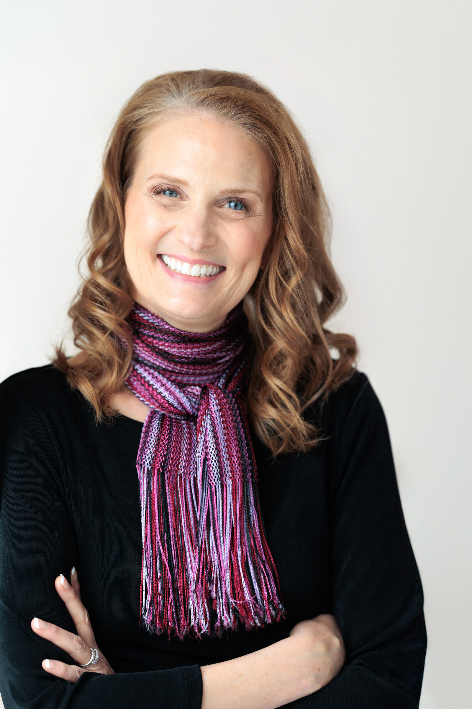 Studio headshot of woman in business in studio personal branding in Portland Oregon