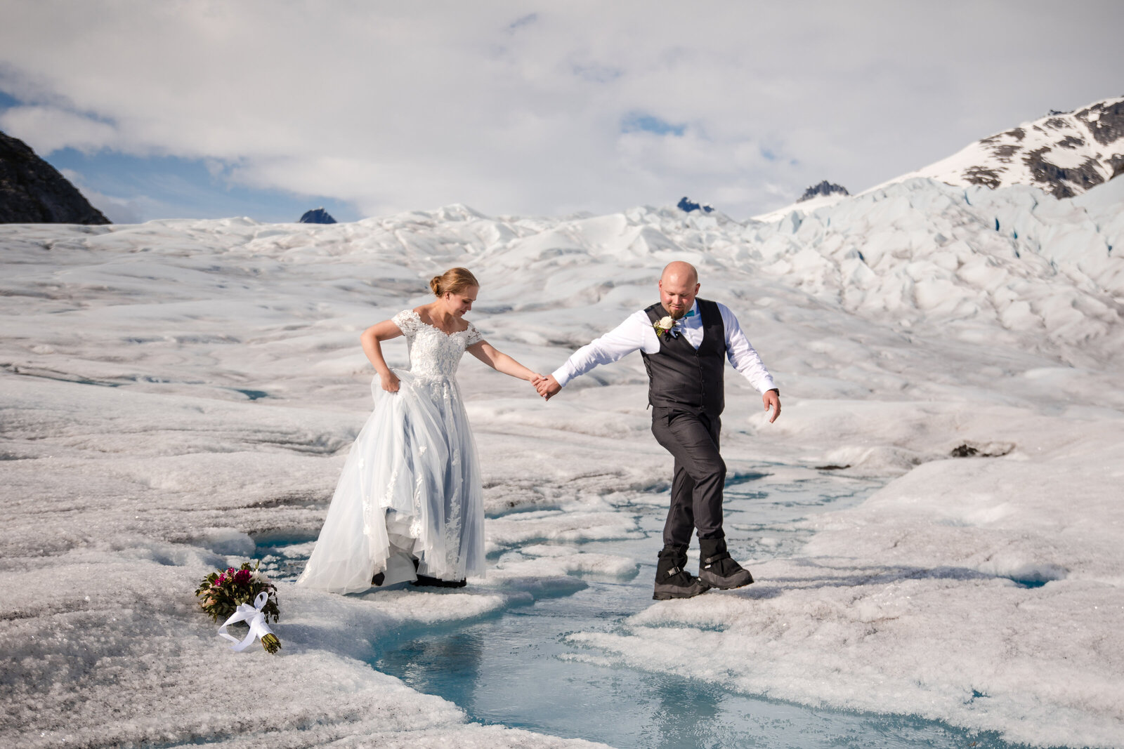 Christine Johnson Photography - Rachel and Bill Wedding Glacier Juneau AK -44