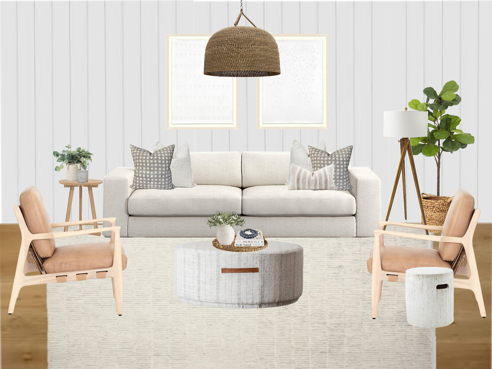 California coastal living room