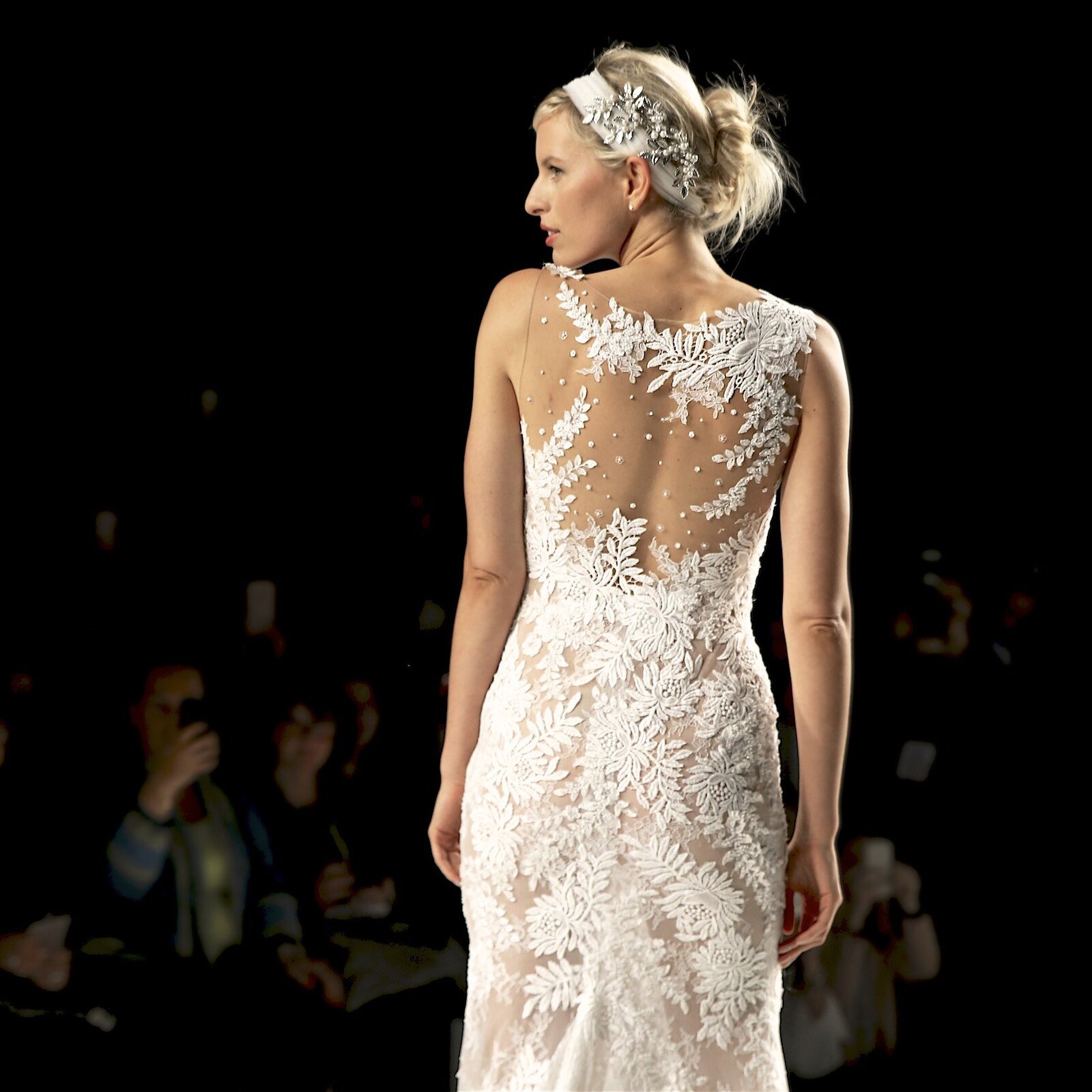Model Karolina Kurkova at Barcelona Bridal Fashion Week by branding fashion photographer Chelsea Loren.