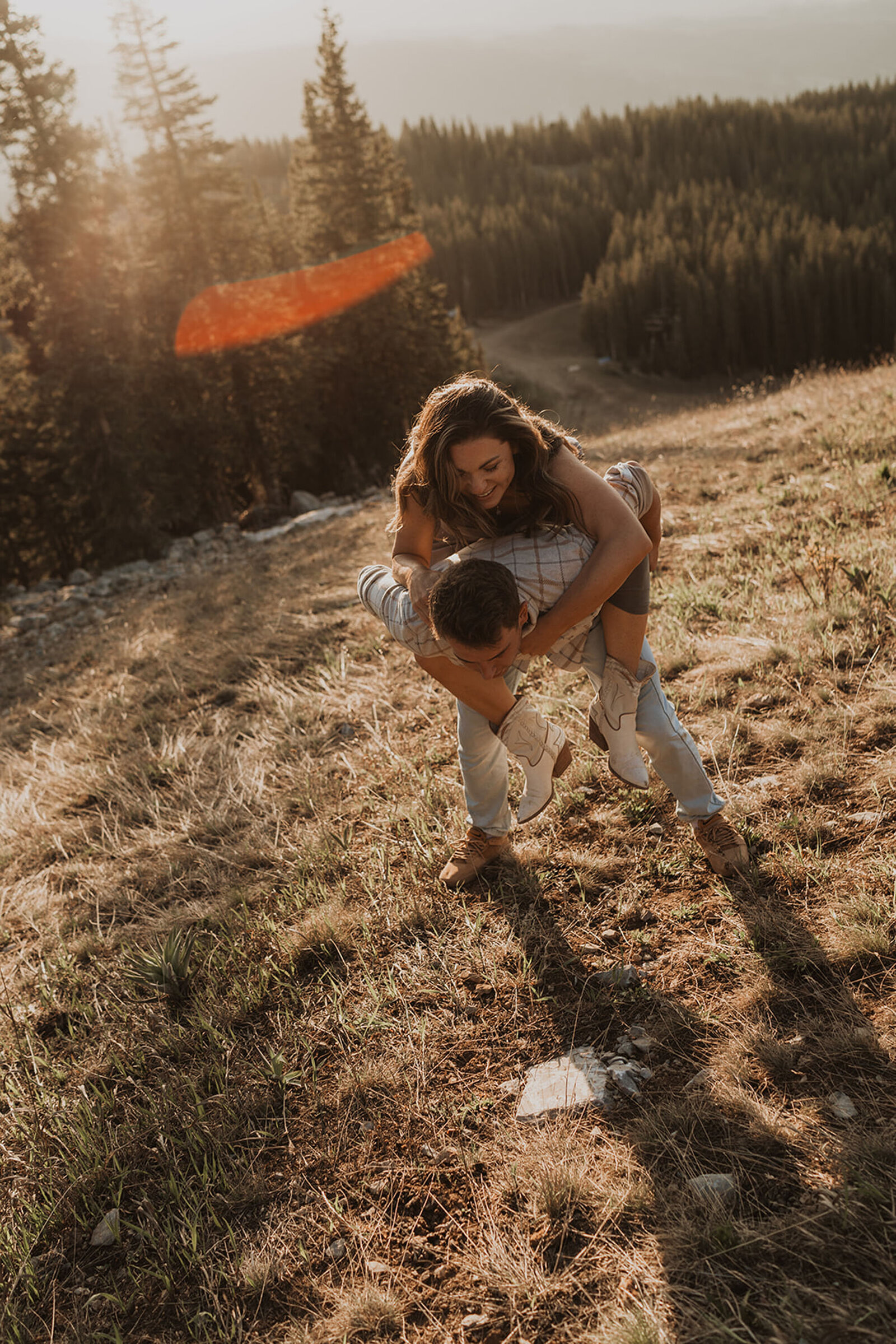 Ajax Mountain wedding proposal photos mountain in Aspen, Colorado