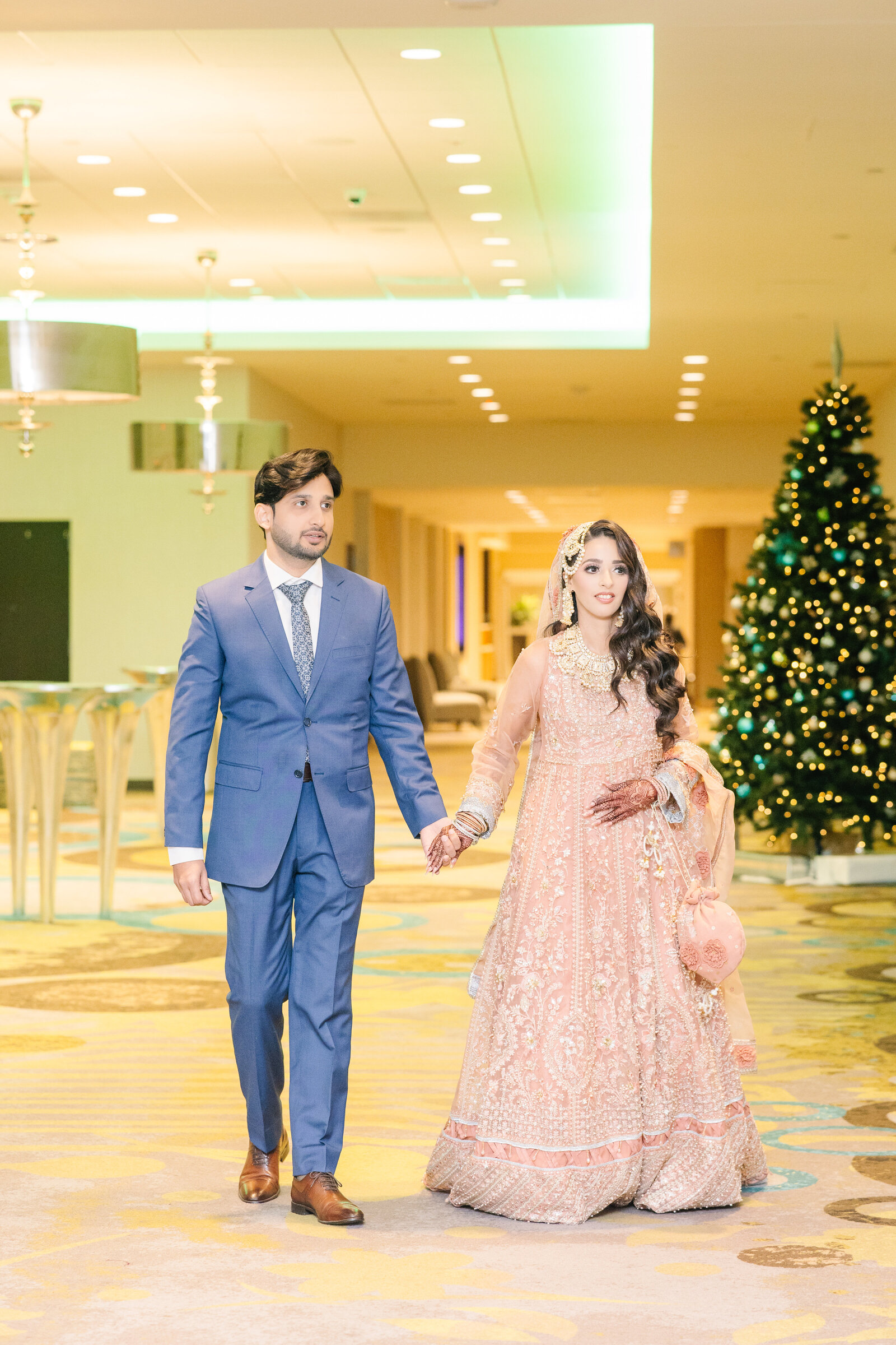 Bride-and-groom-walima-entrance