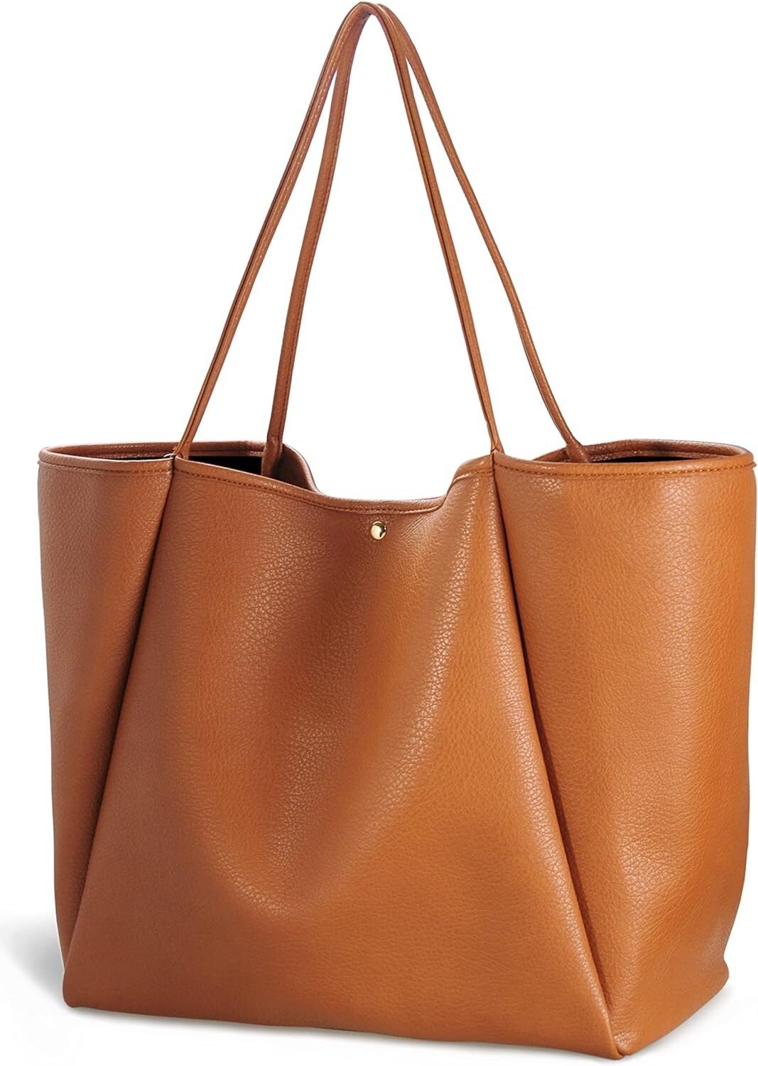 Oversize Vegan Leather Tote