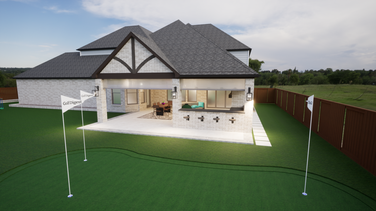 Terrace Outdoor Design - Rendering - Brown - Image7