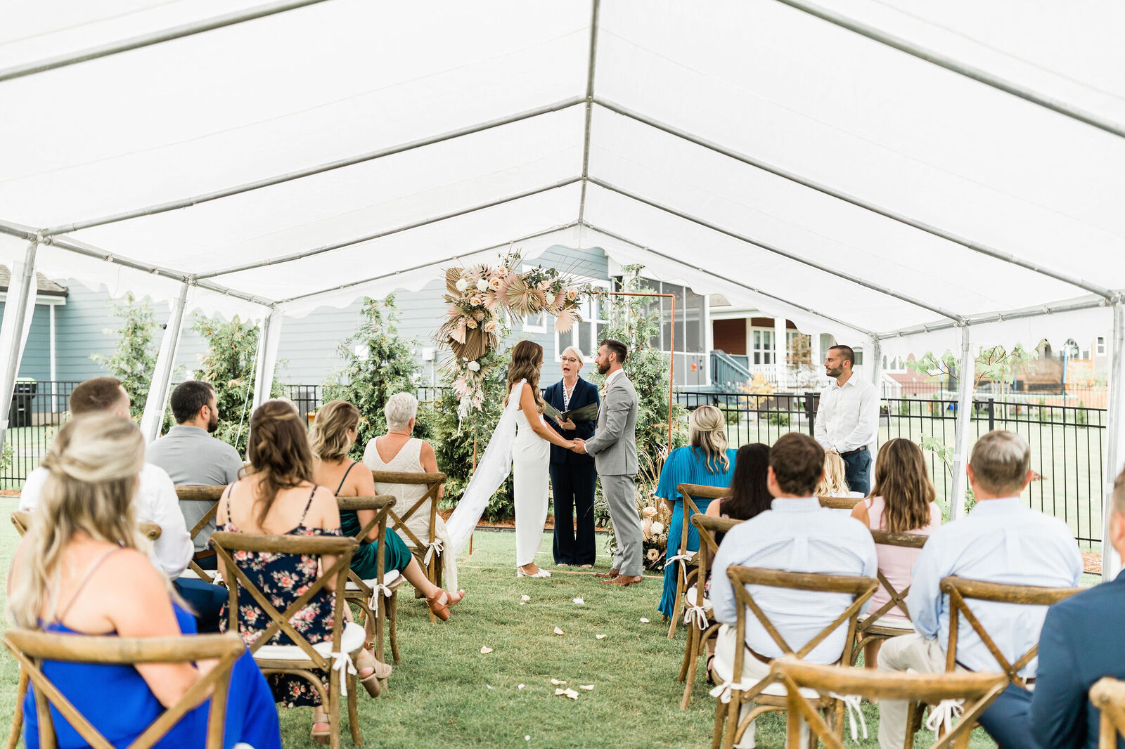 Wedding Reception in a Tent | Raleigh NC | The Axtells Photo and Film