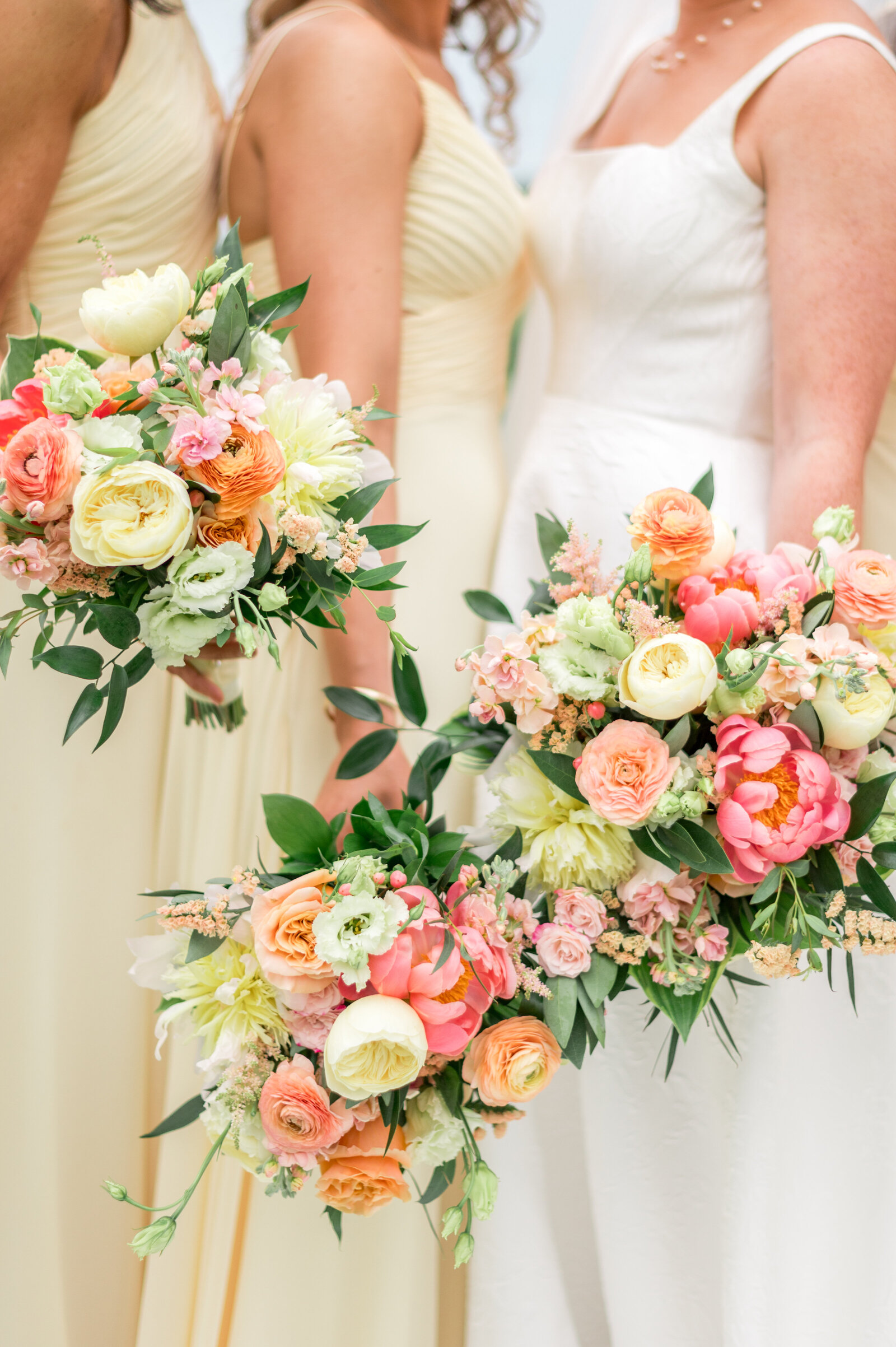 Bright Pink Peony Bridal Bouquets