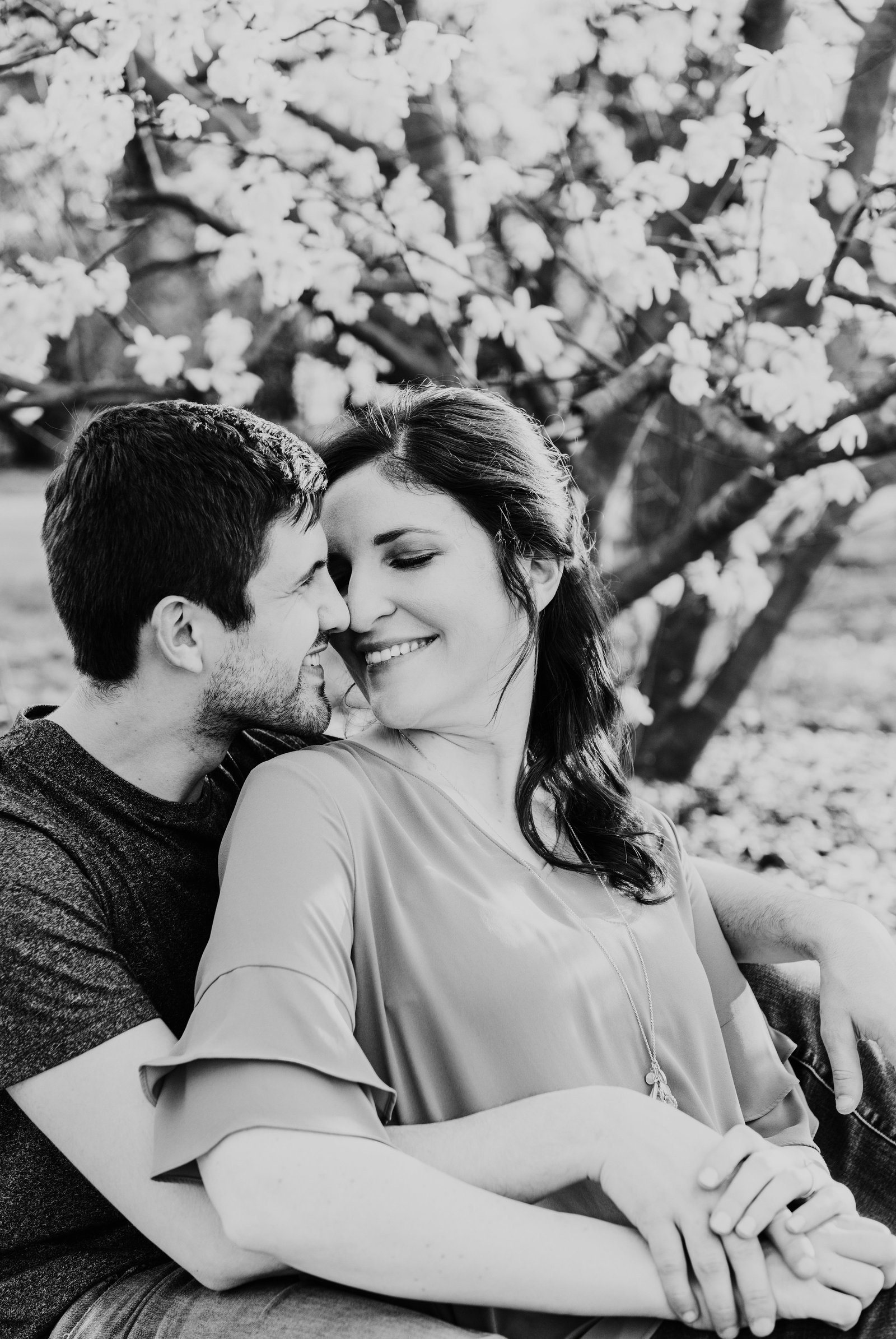couple kissing each other during couples session