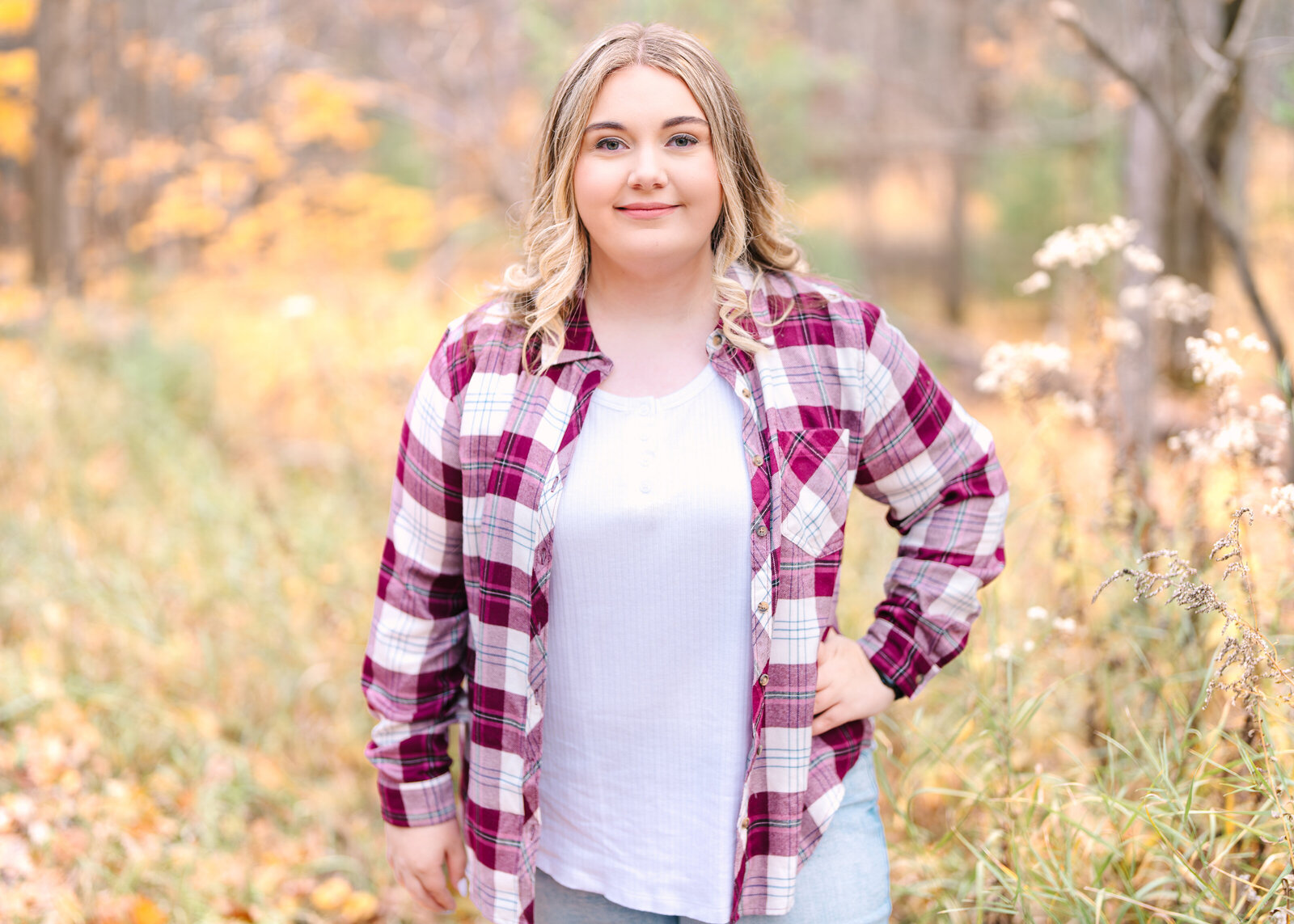senior photography session in iron mountain michigan