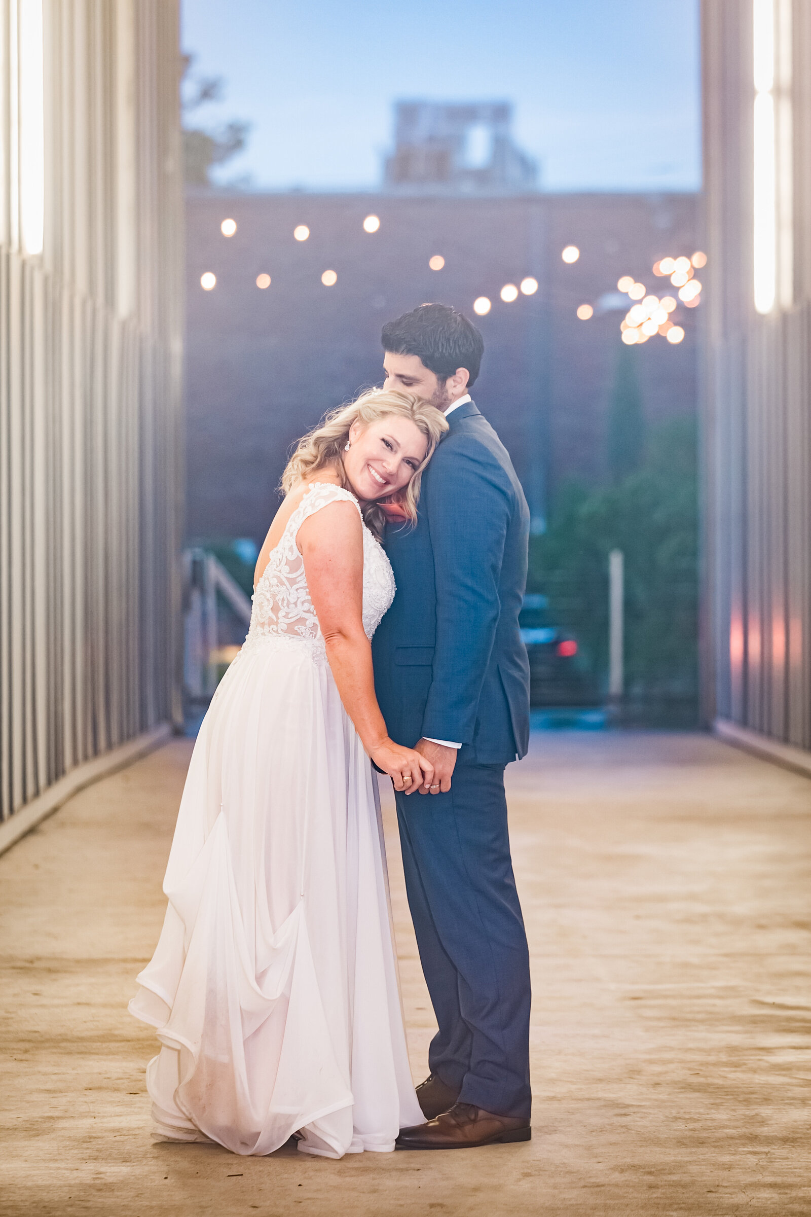 Austin Family Photographer, Tiffany Chapman Photography bride and groom in a tunnel photo