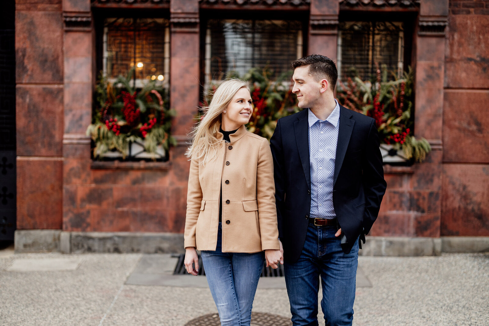 engaged couple rittenhouse square