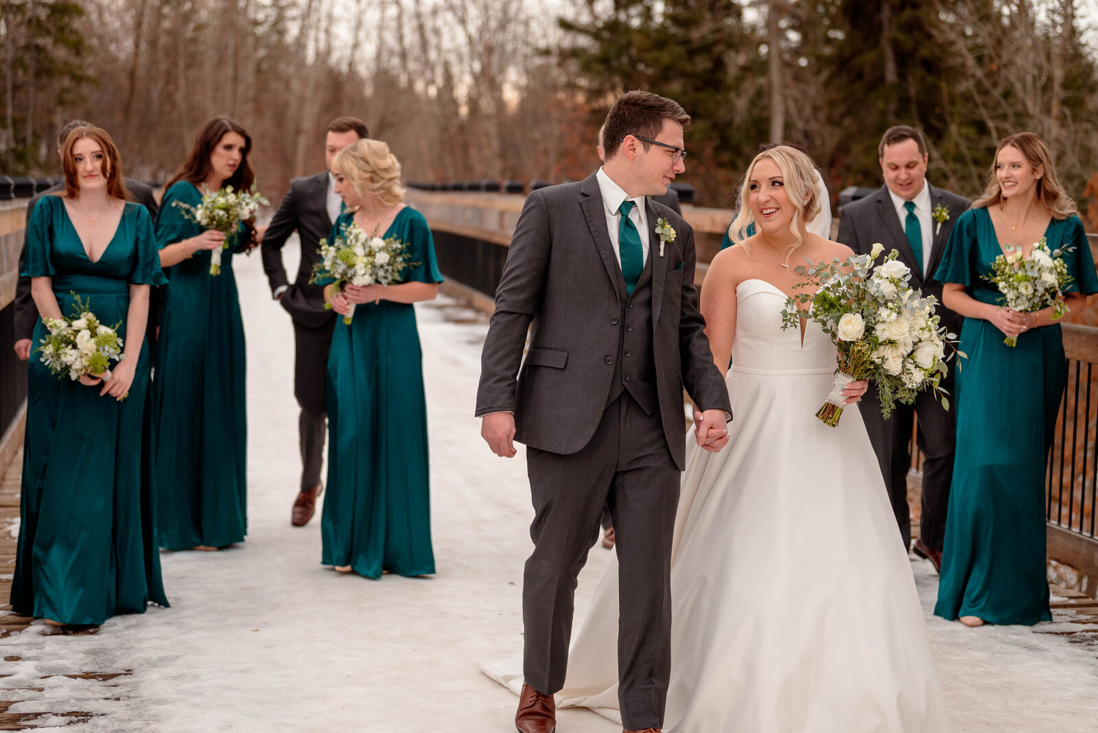 teal bridesmaids dresses