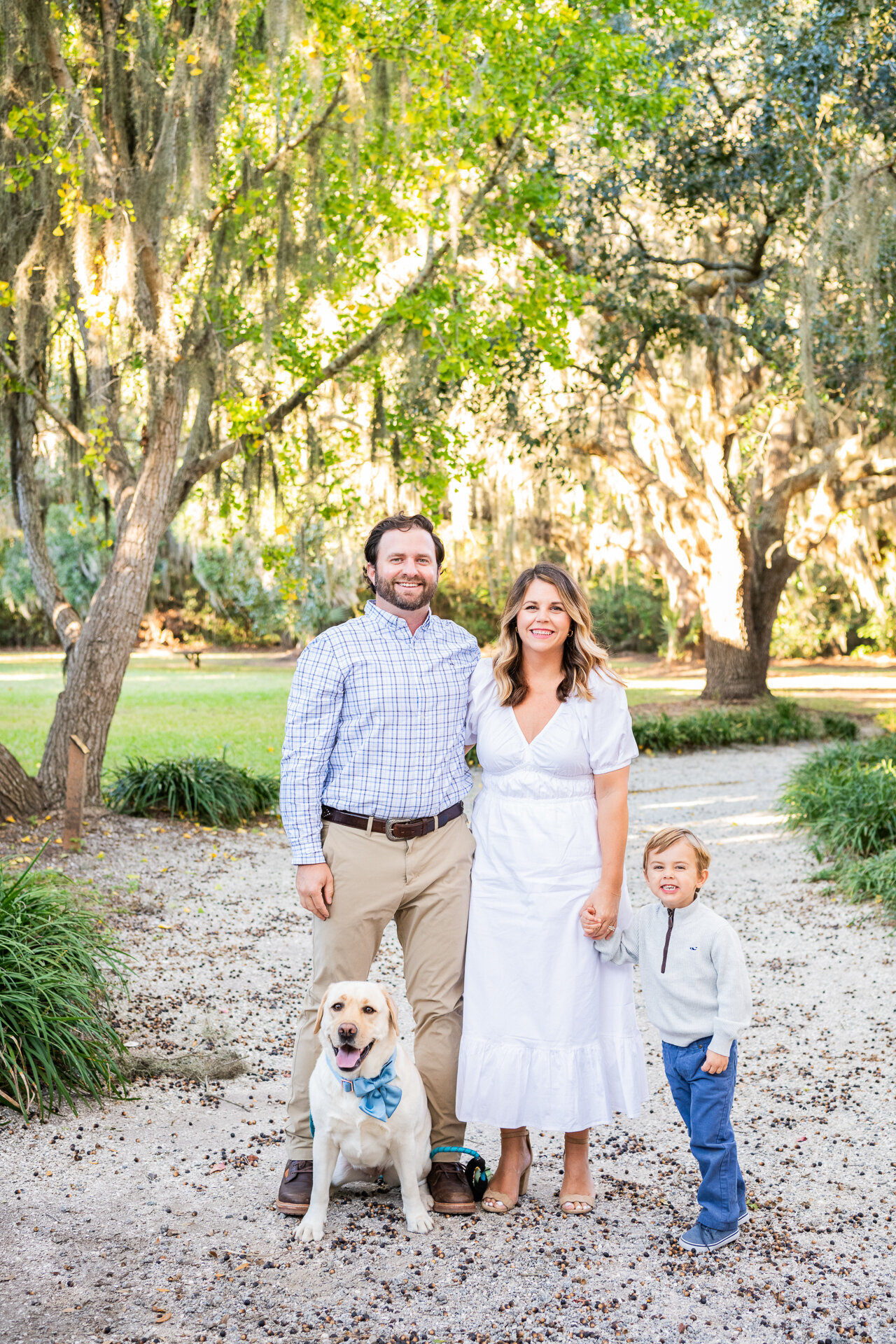 family at park in HHI SC