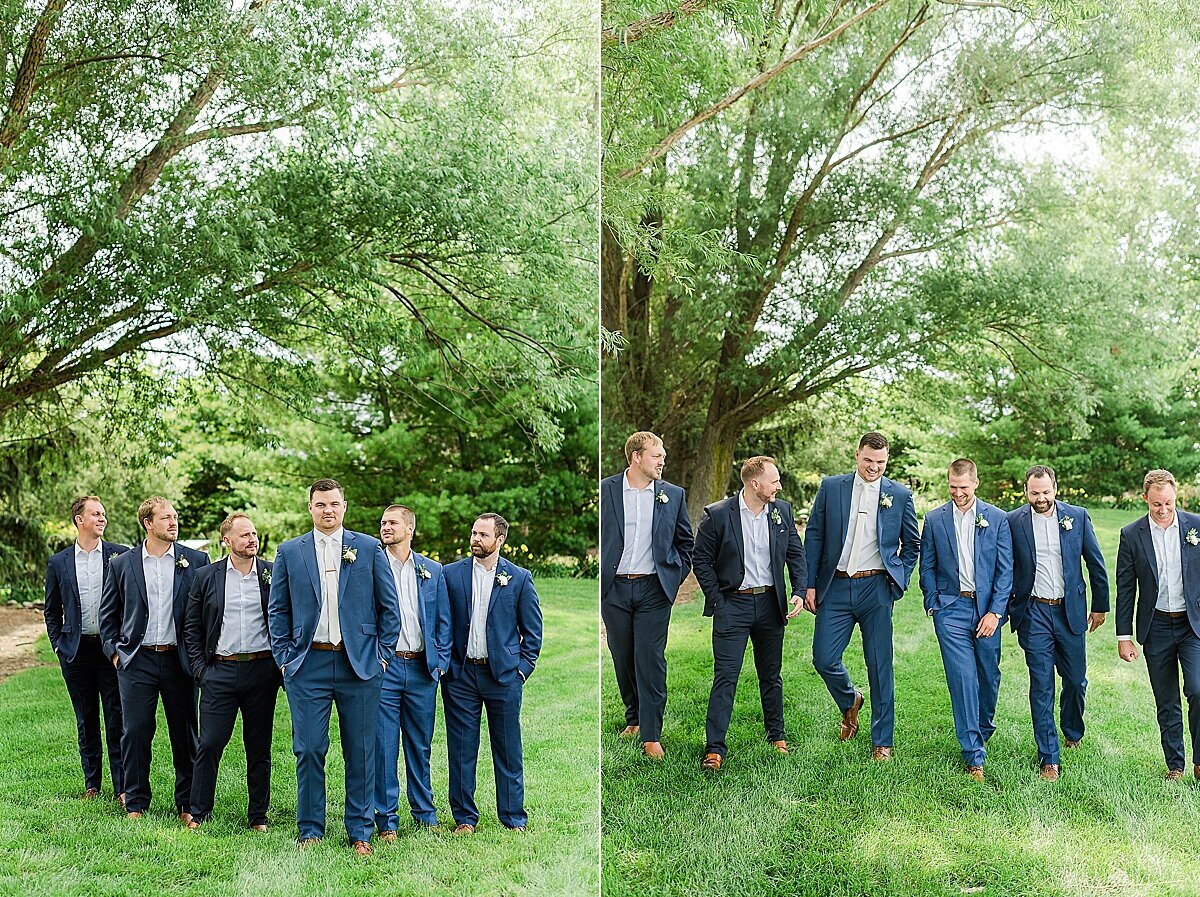 Mint Green & Navy Summer Wedding at Pear Tree Estate | Champaign, IL_0028