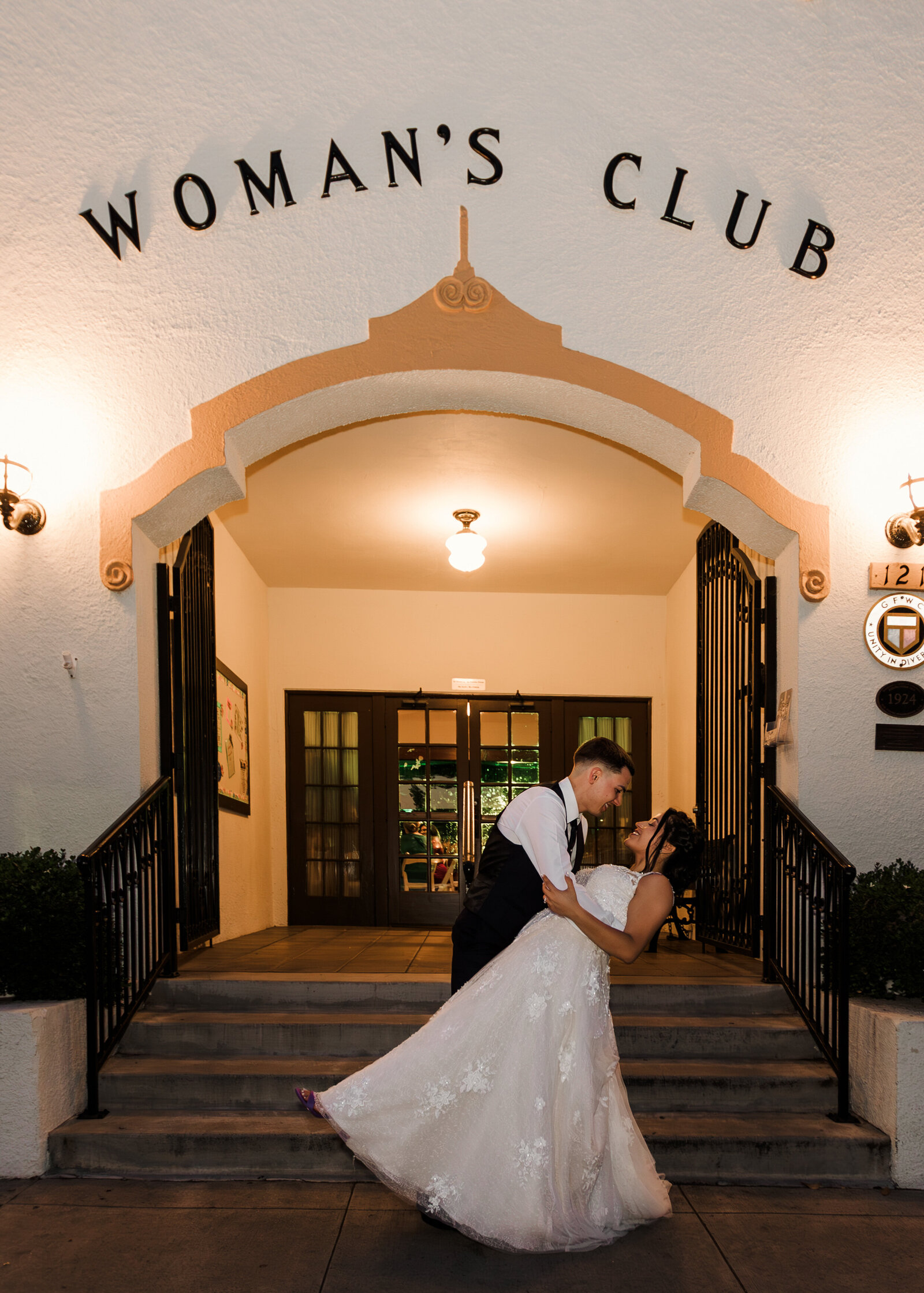 Wedding Portrait at Woman's Club in Orange Ca