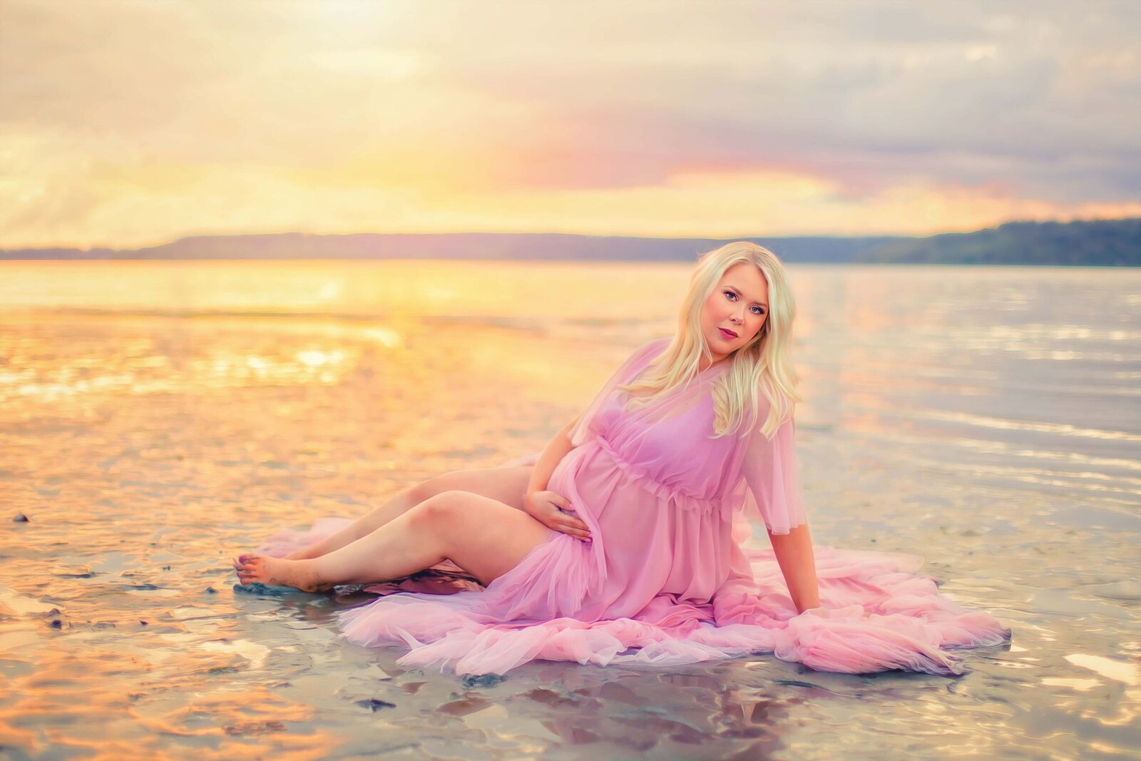 Washington Beach Maternity Pink Dress