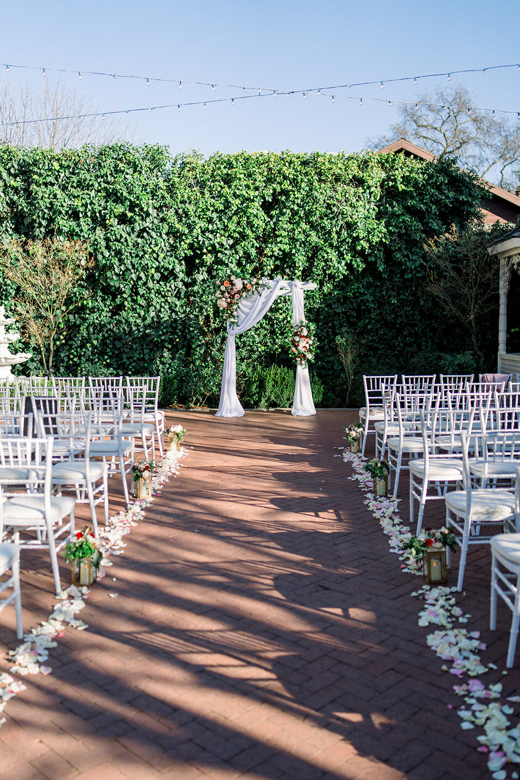 Ceremony Arch at Vizcaya Sacramento Wedding