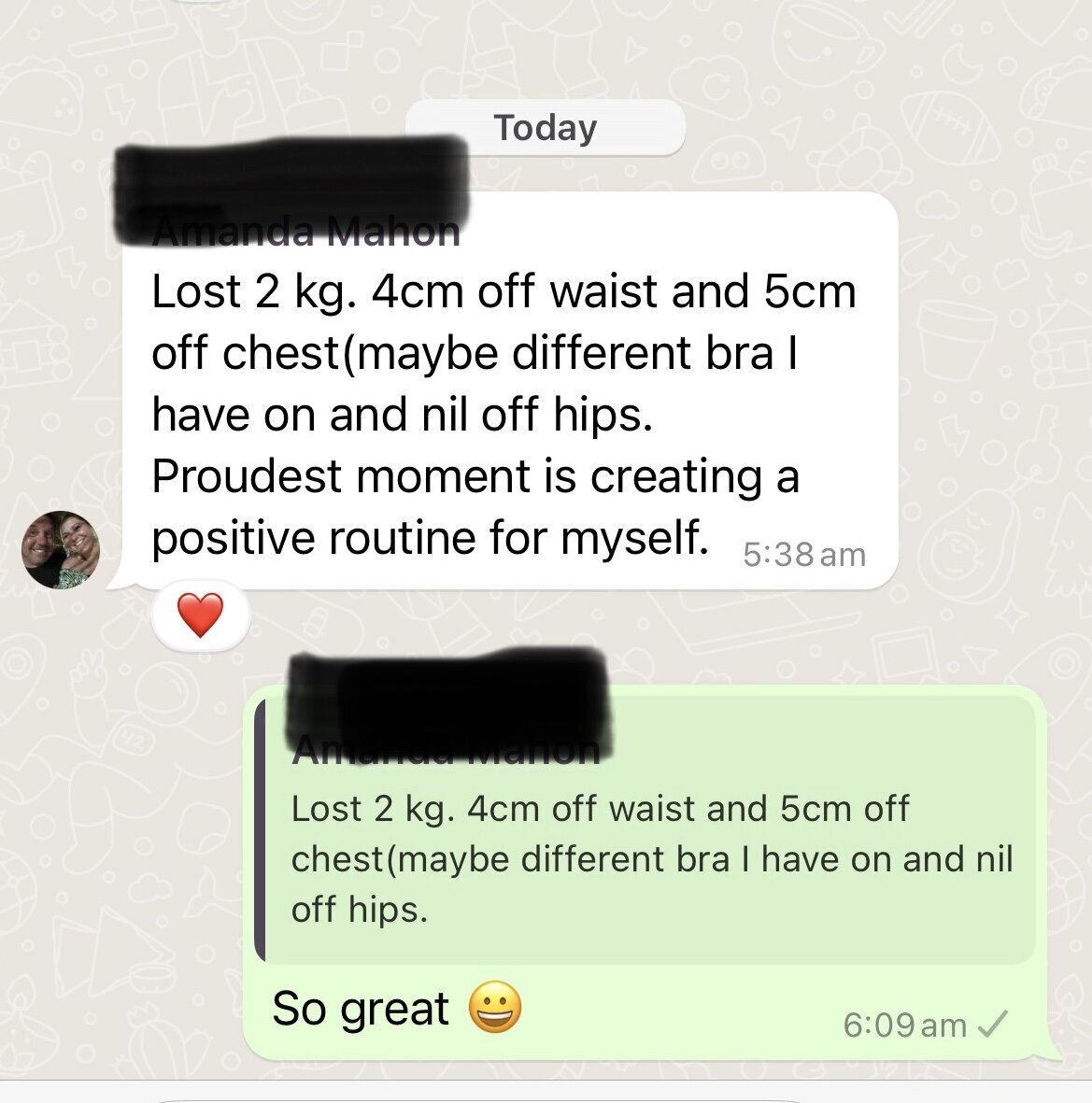 End of 12Days - 2kgs down