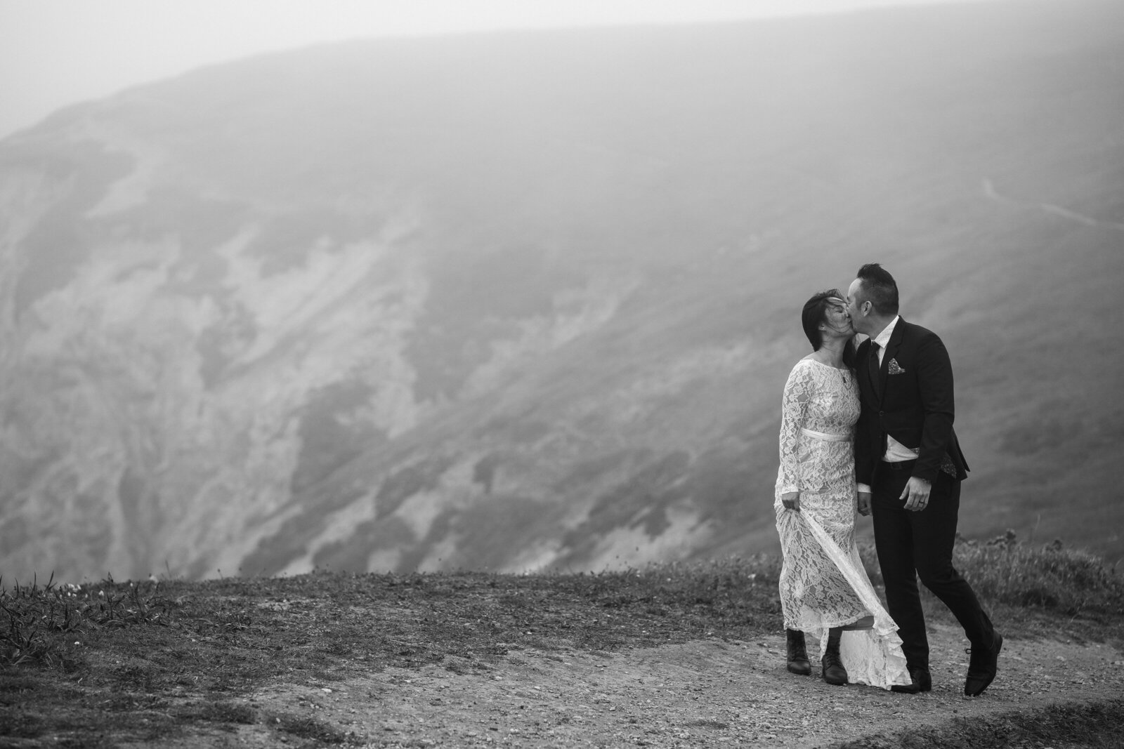 Foggy Elopement Point Reyes