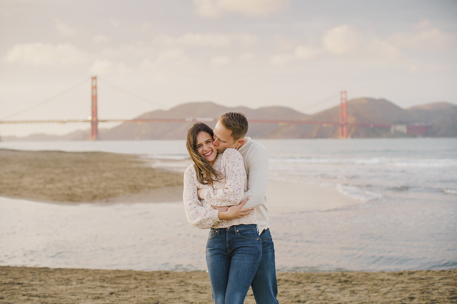 crissy fields beach engagement session