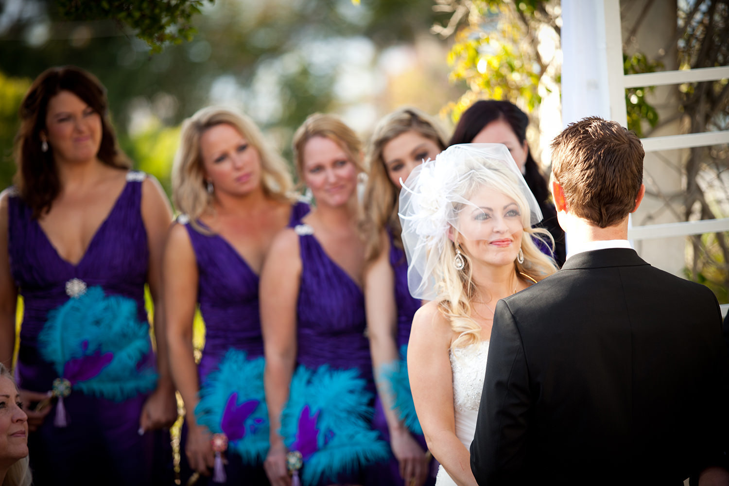 bride saying her vows