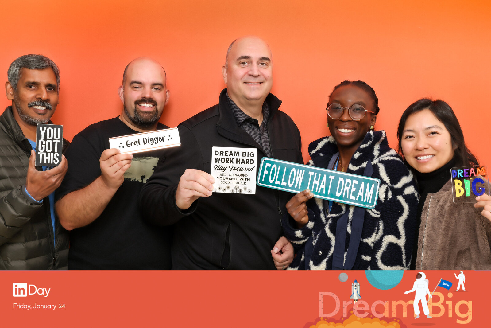 LOS GATOS DJ & PHOTO BOOTH - LinkedIn DREAM BIG INDAY 2025 - Photo Booth Photos (color; overlay) (12 of 59)