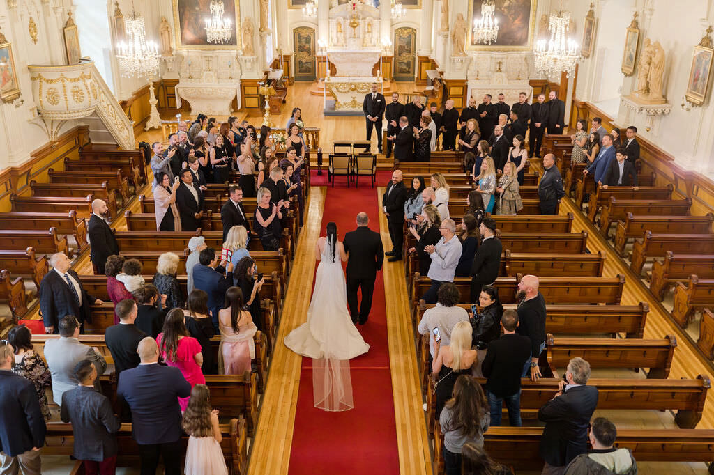 Luxury Wedding in Montreal | Church Ceremony Wedding day photos | Luxury moment photography | Montreal wedding photographer