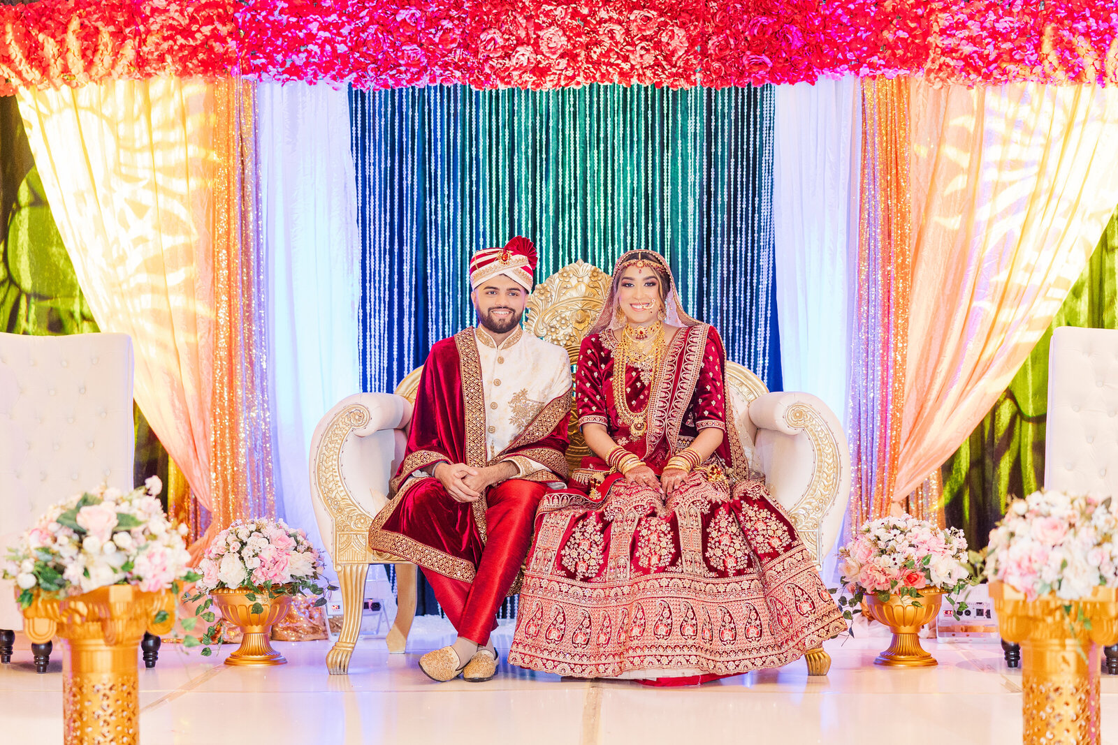 Bride-and-groom-on-stage