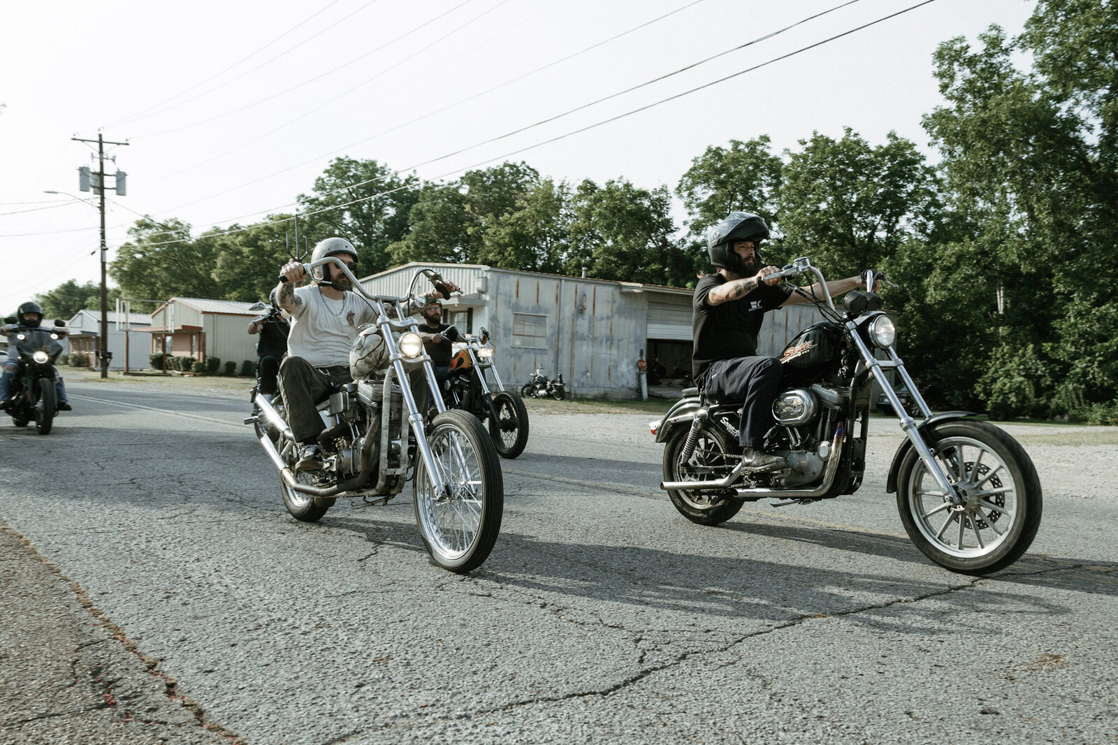 King City Choppers' Drew and Dustin riding Harley Davidson