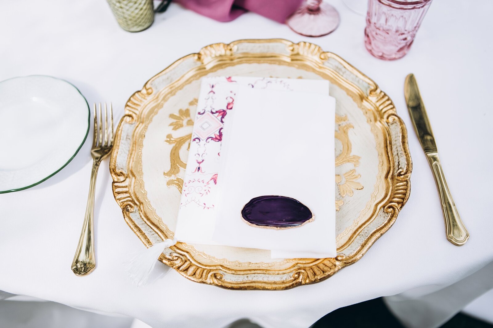 San Diego outdoor purple wedding