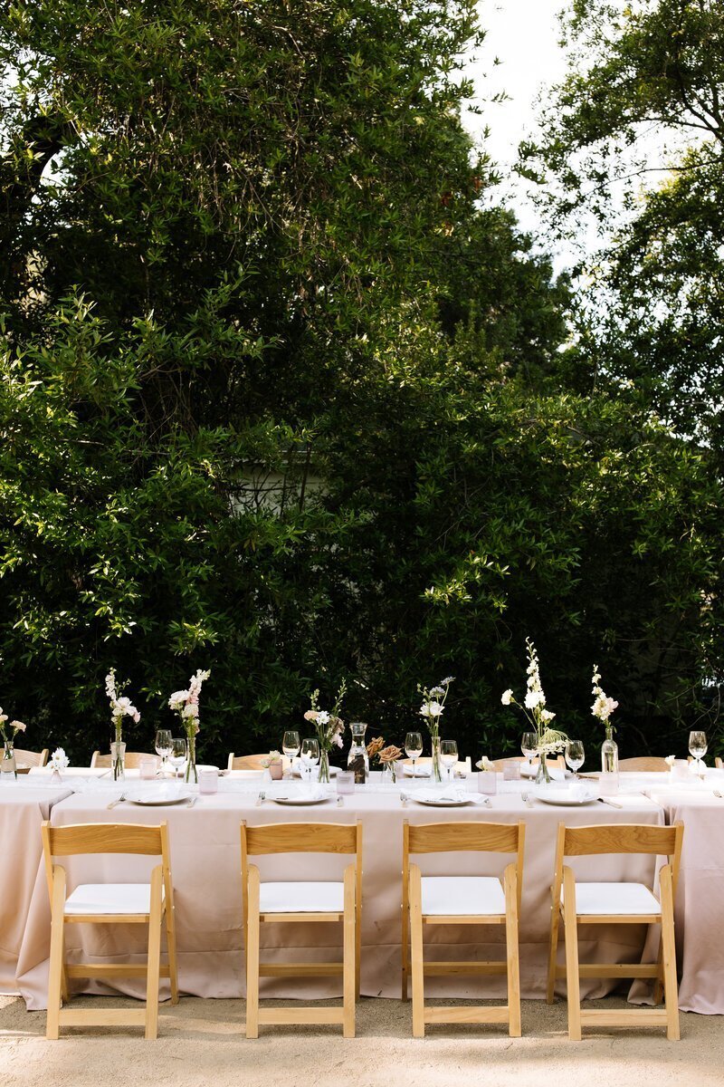Reception table taken by washington elopement photographer Erica Rochelle Photography