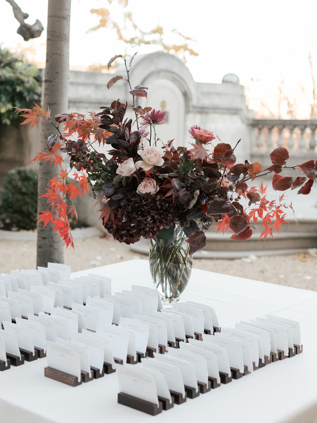 146Kate Campbell Floral Meridian House fall wedding by Greer Gattuso photo cocktail
