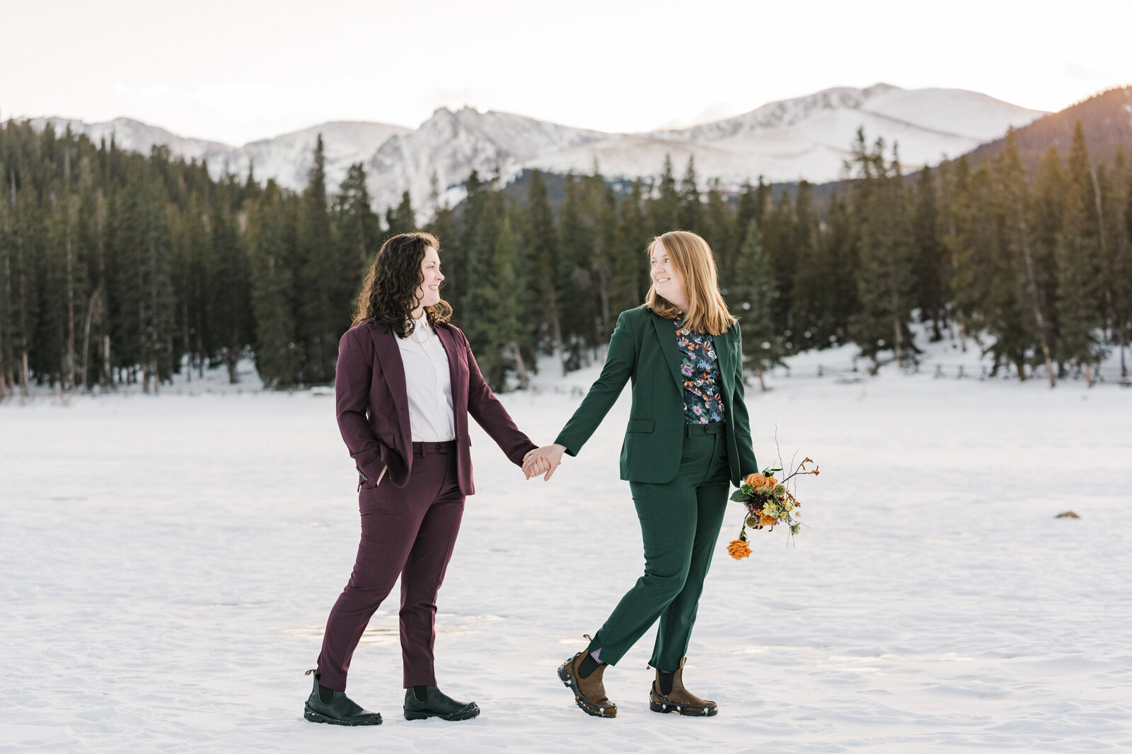 Intimate Vows in the Mountains" - A romantic and personal elopement ceremony in the heart of the Rocky Mountains.