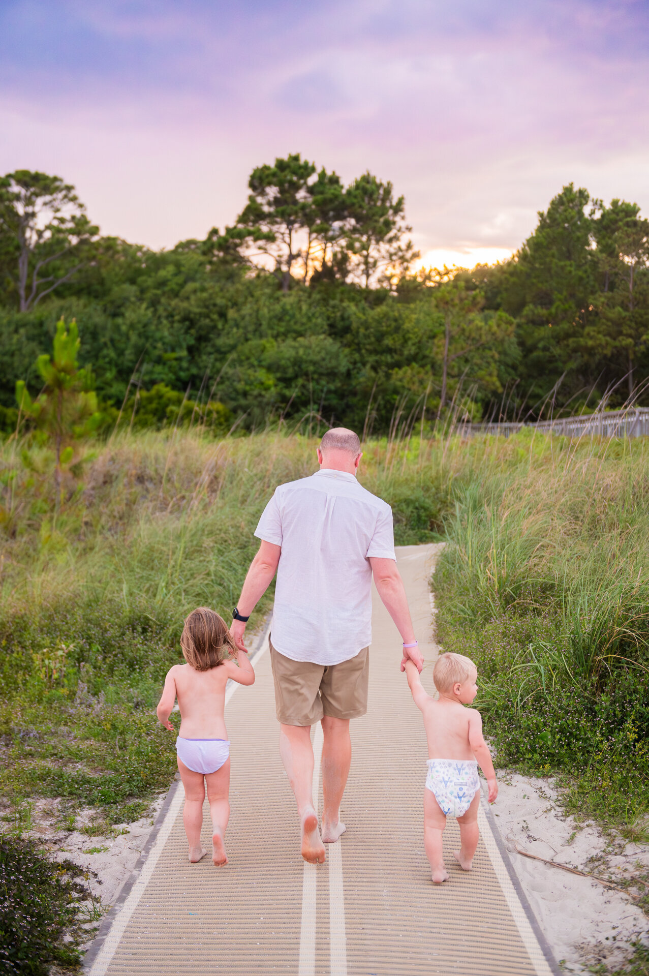family on hilton head island beach