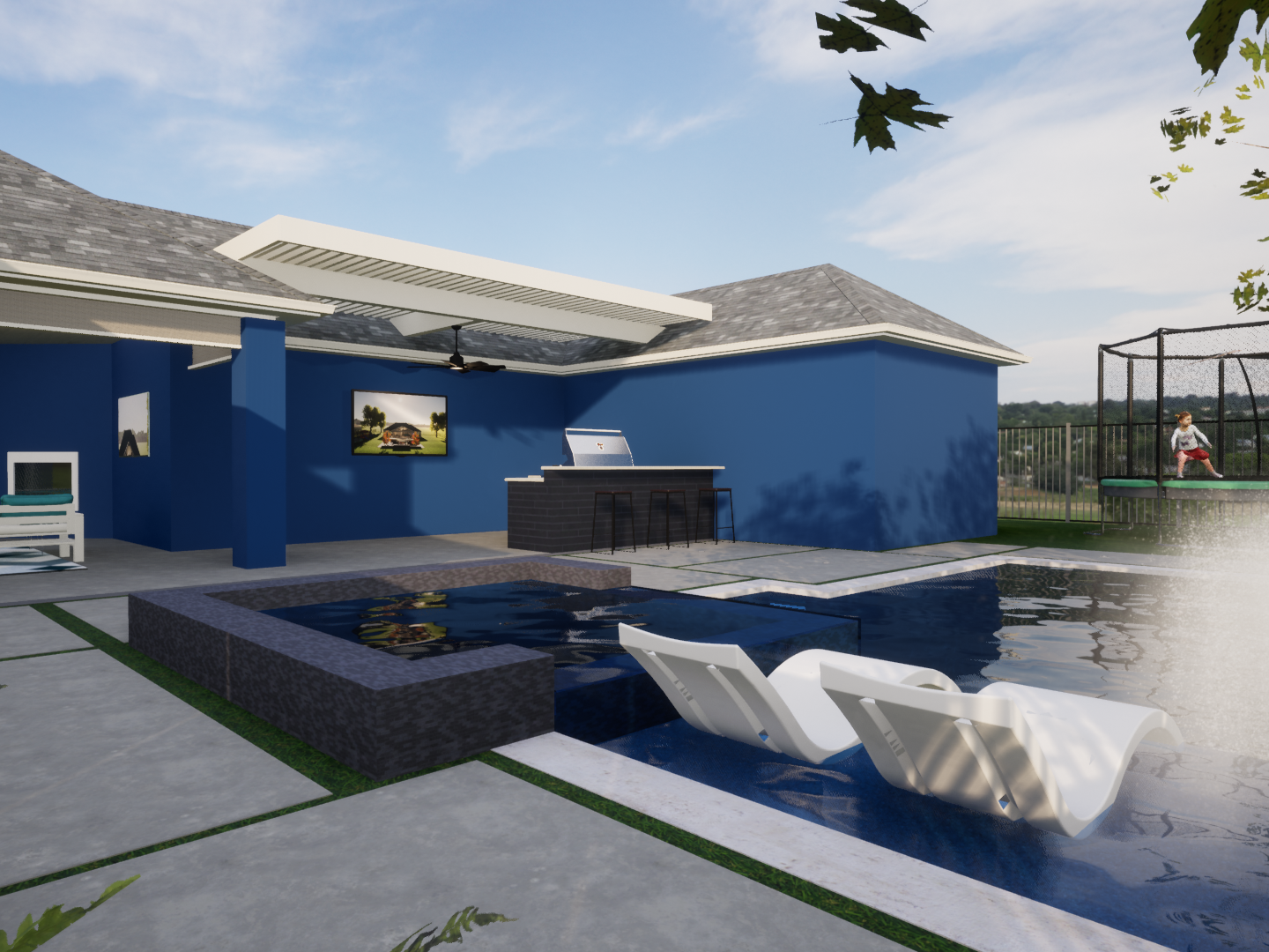 Terrace Outdoor Design - Rendering - Henderson - 2