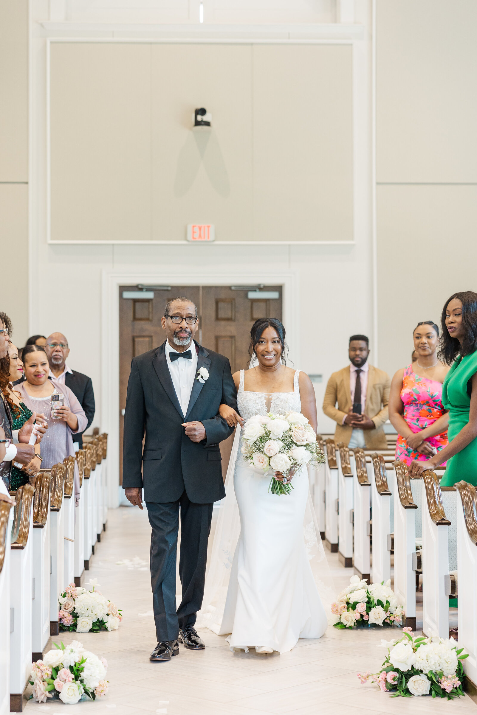Bride's walk down the aisle with her father