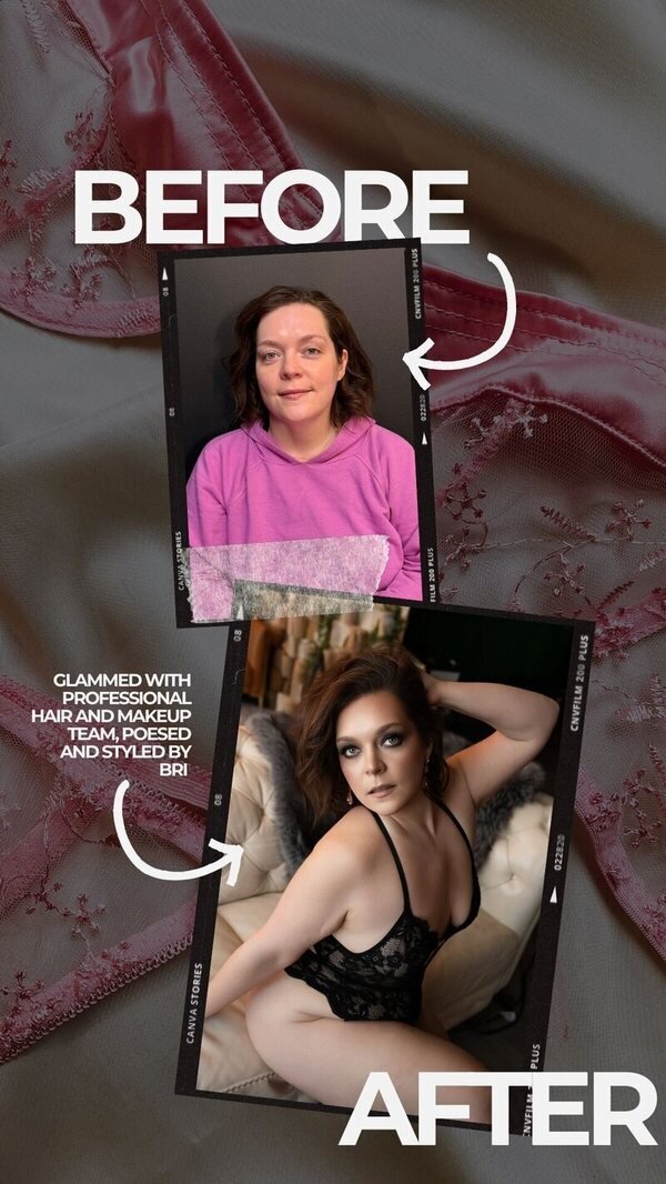 Glamformation before and after